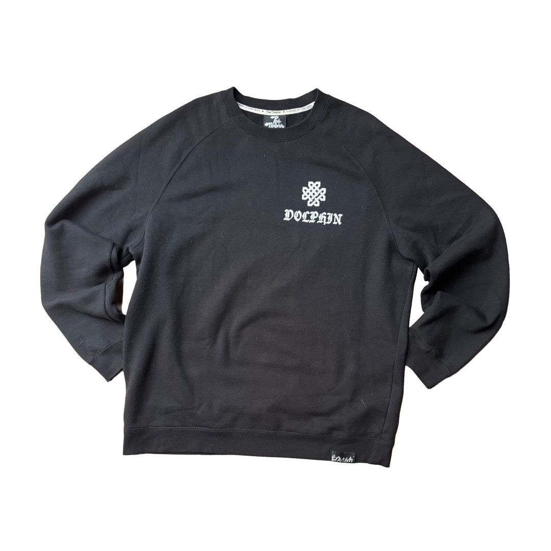 Other Y2K Pink Dolphin Black Crewneck Sweater Size US XXL / EU 58 / 5 - 1 Thumbnail
