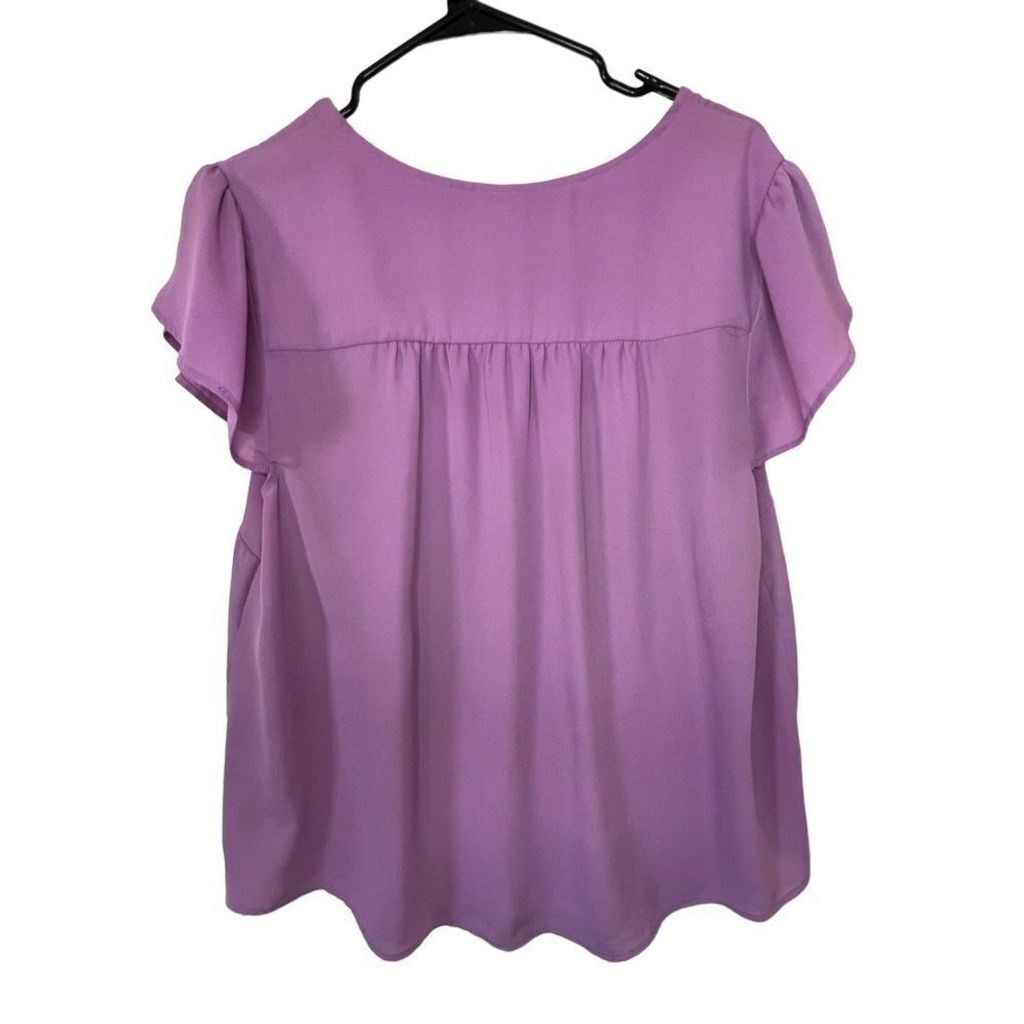 Torrid Torrid Professional Loose Fit Short Sleeve Blouse Size XS / US 0-2 / IT 36-38 - 4 Thumbnail