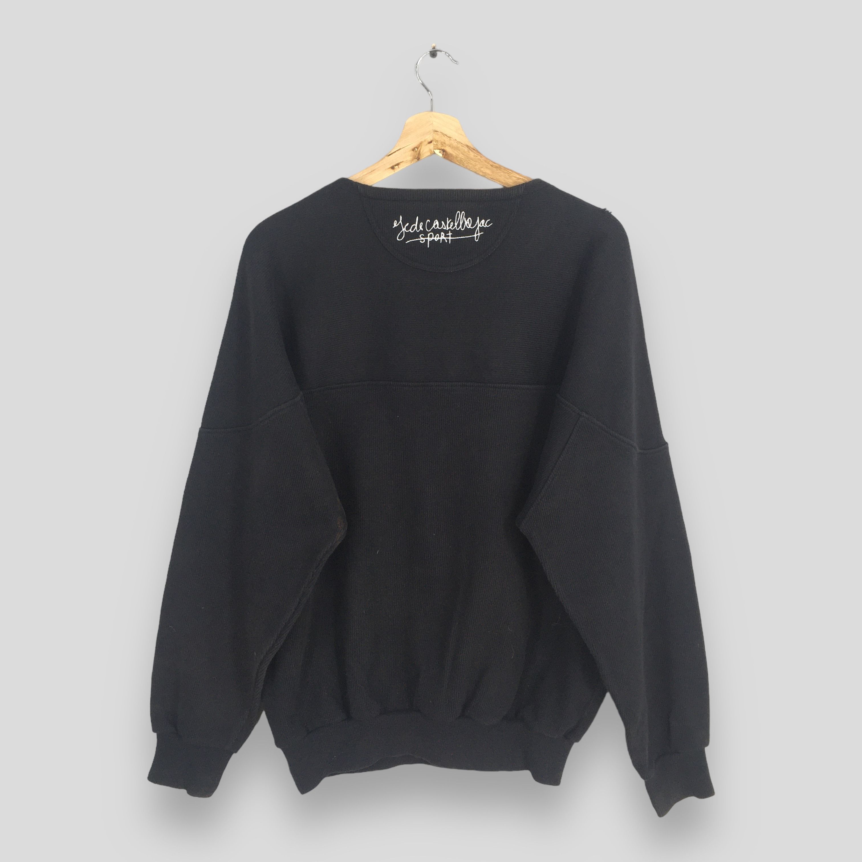 Jean Charles De Castelbajac × Vintage Vintage Jc De Castelbajac Sports Black Sweatshirt Medium Size US M / EU 48-50 / 2 - 7 Thumbnail
