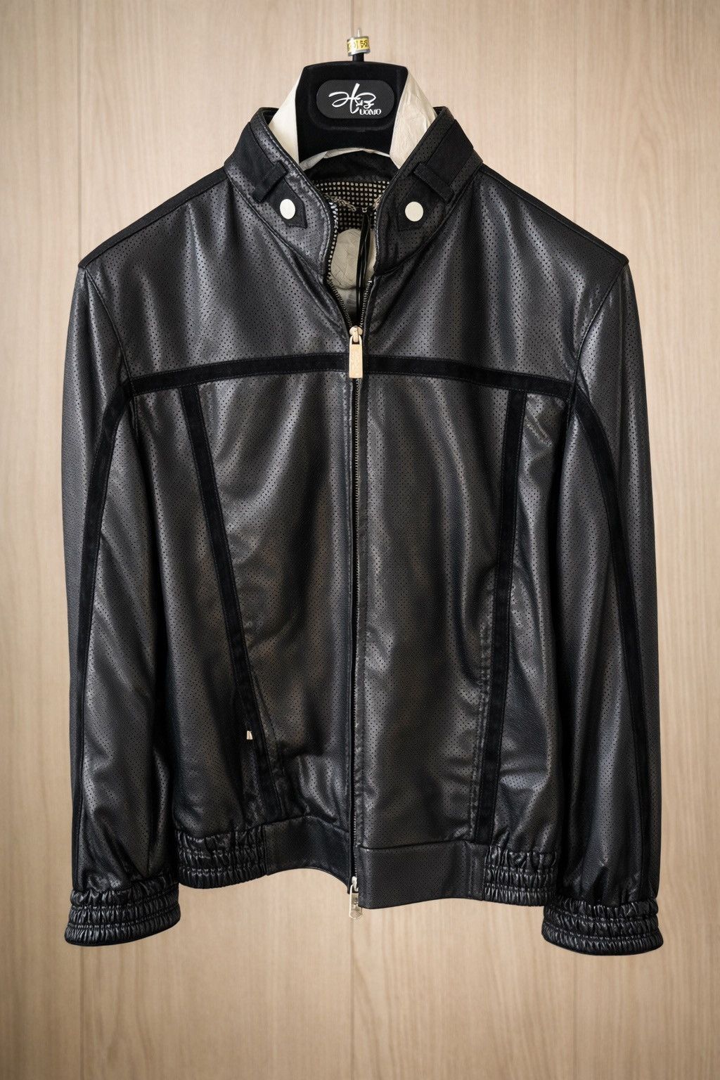 Hettabretz Hettabretz Uomo Perforated Leather Jacket IT50 Size US M / EU 48-50 / 2 - 1 Thumbnail