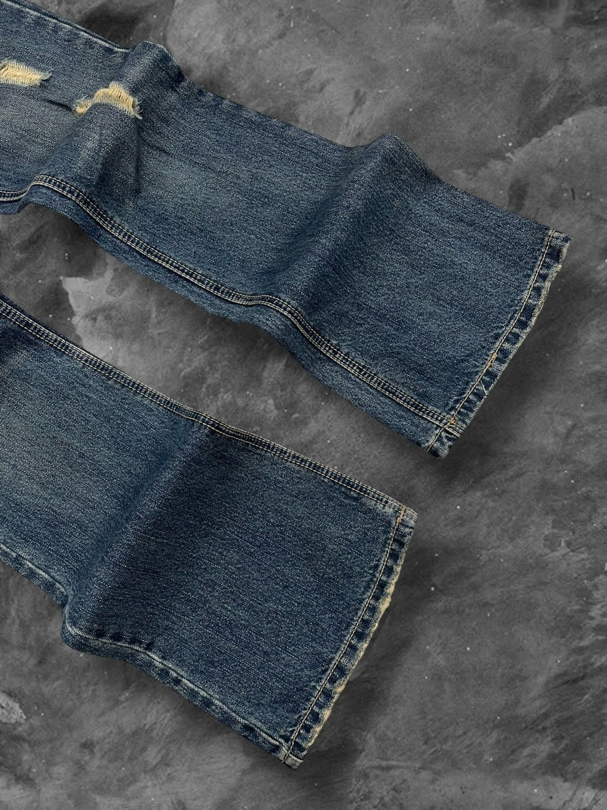 semanticdesign Vintage Rare 90s Japan Designer Semantic Design Flared Denim Size US 30 / EU 46 - 5 Thumbnail