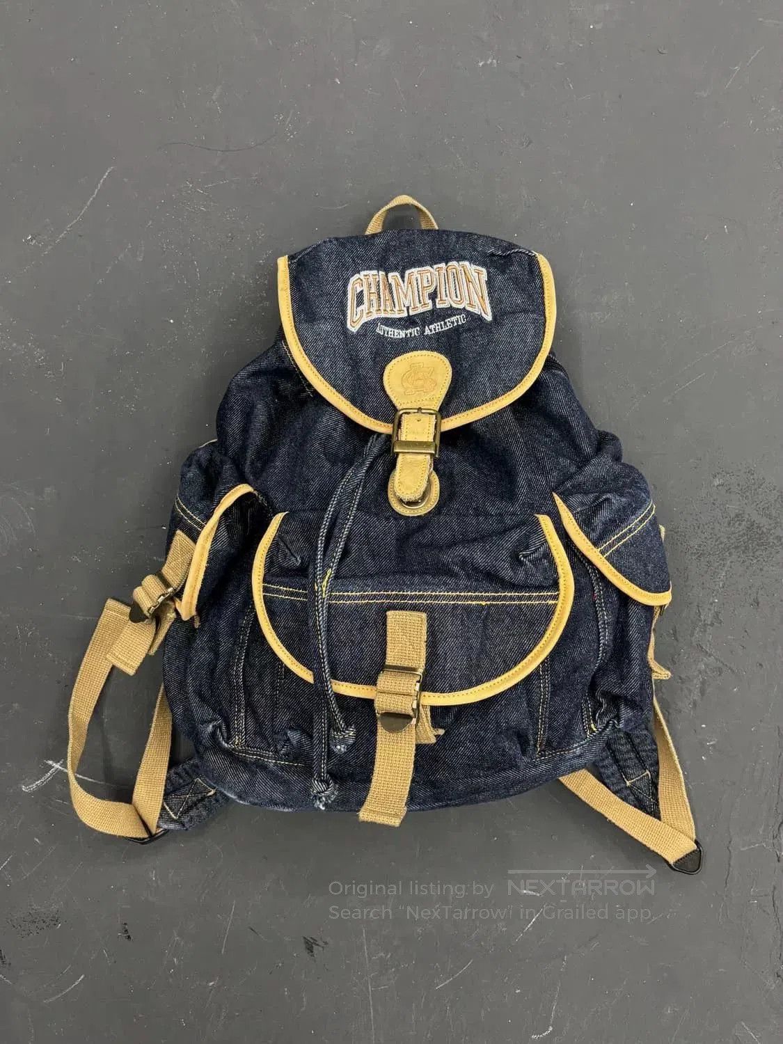 Champion Champion Vintage Denim Parachute Backpack. Size ONE SIZE - 1 Thumbnail