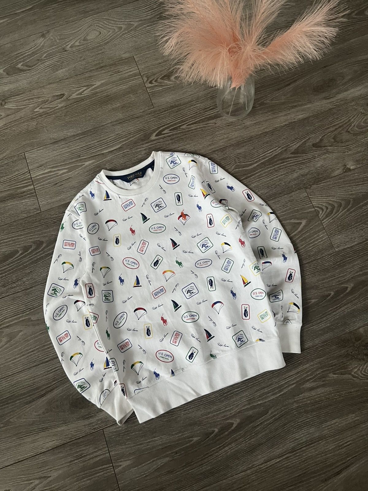Polo Ralph Lauren × RLX Ralph Lauren ‼️Polo Ralph Lauren New Collection QR Tag Monogram Sweatshirt Size US XS / EU 42 / 0 - 6 Thumbnail