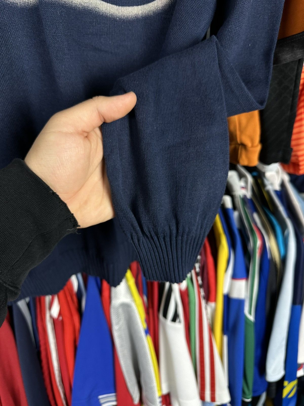Dolce & Gabbana Dolce & Gabbana Logo Knit Sweater Navy Size L Vintage D&G Size US L / EU 52-54 / 3 - 6 Thumbnail