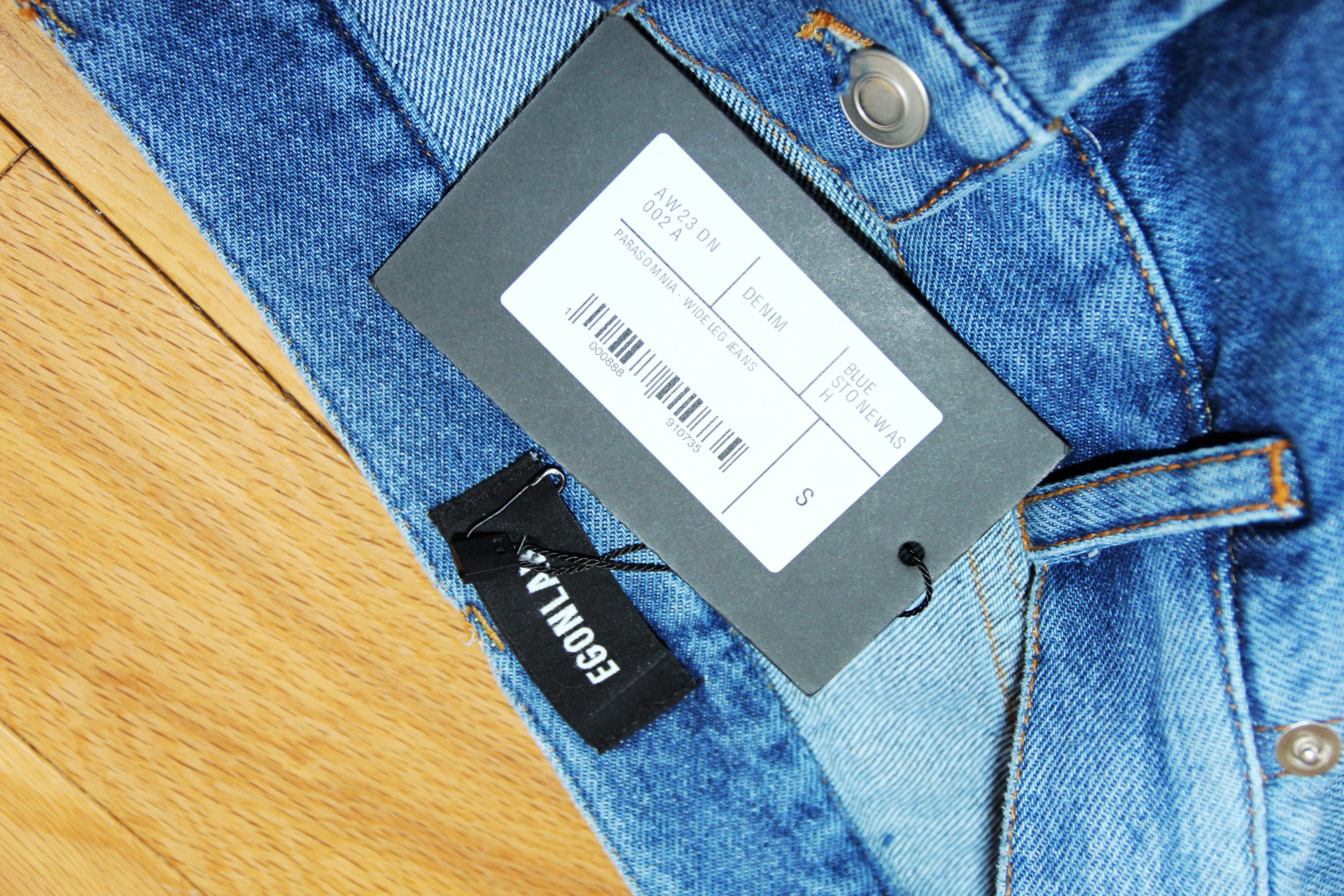 Egon Lab BNWT SS23 EGONLAB "PARASOMNIA" WIDE LEG JEANS S Size US 26 / EU 42 - 8 Thumbnail