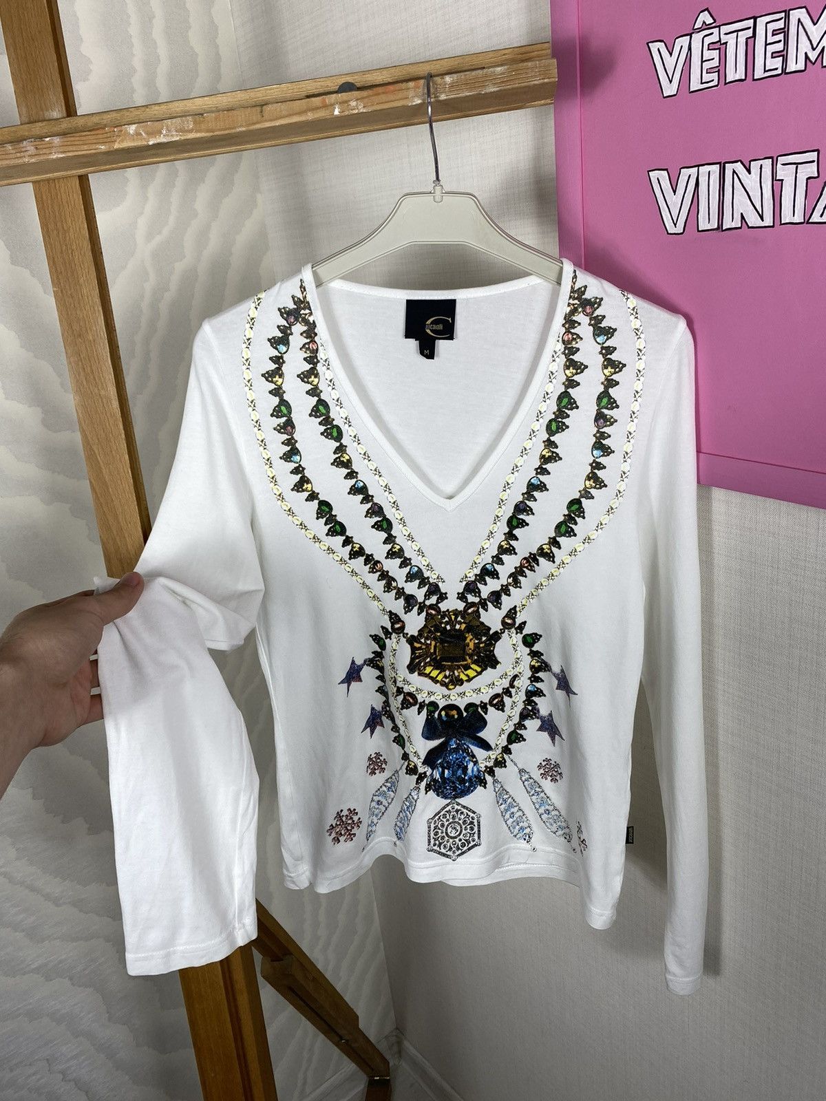 Just Cavalli × Vintage Just Cavalli Woman Long Sleeve 05S Size M / US 6-8 / IT 42-44 - 5 Thumbnail