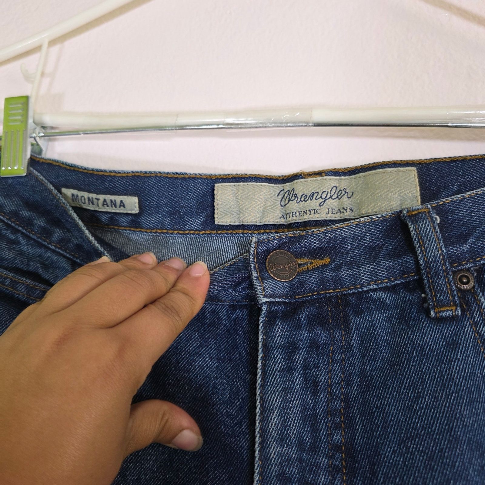Wrangler Wrangler Women’s High Rise Straight Leg Jeans Dark Wash 32 Size 32" / US 10 / IT 46 - 3 Thumbnail