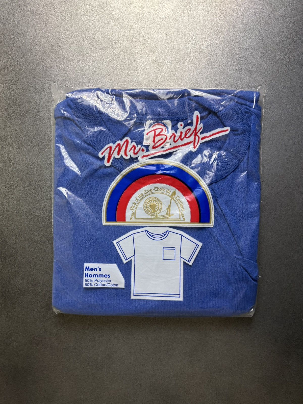 Vintage Deadstock 1970s Vintage Tee Shirt Mr. Brief Made in Canada Size US S / EU 44-46 / 1 - 1 Thumbnail