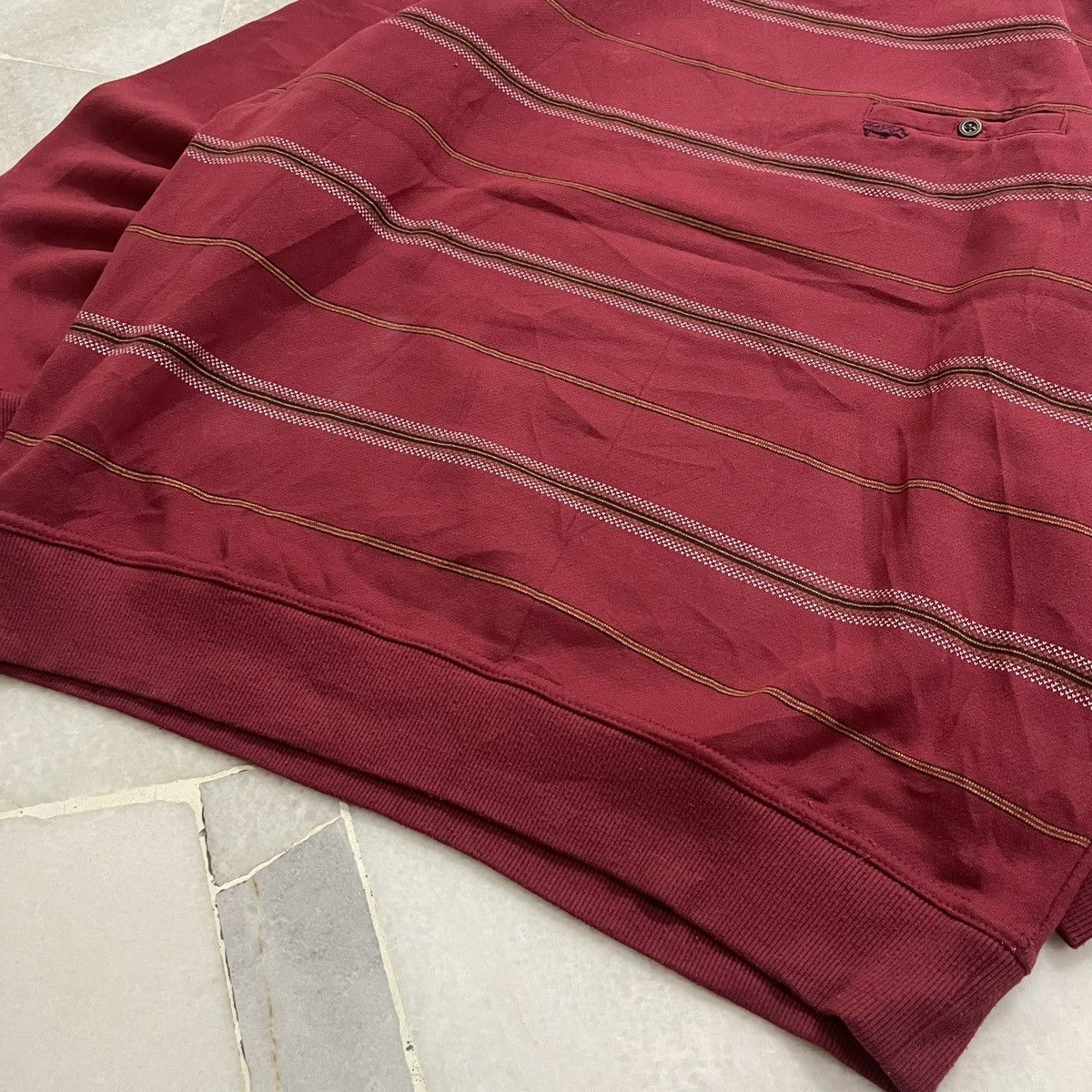 Kansai Yamamoto Vintage Sweatshirt Stripe Up to U Kansai Yamamoto Size US L / EU 52-54 / 3 - 5 Thumbnail