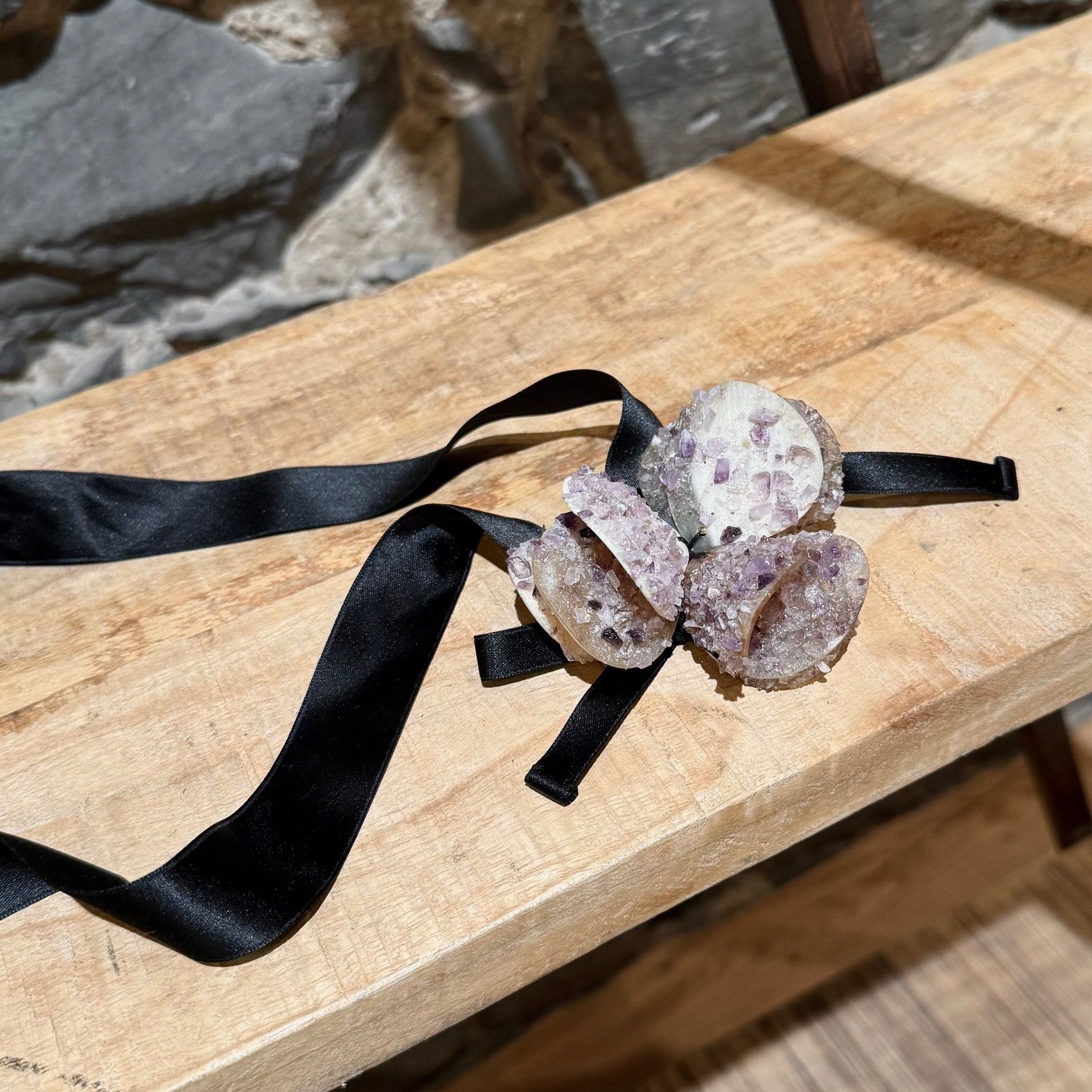 Marni Marni Embellished Satin Ribbon Necklace Size ONE SIZE - 3 Thumbnail