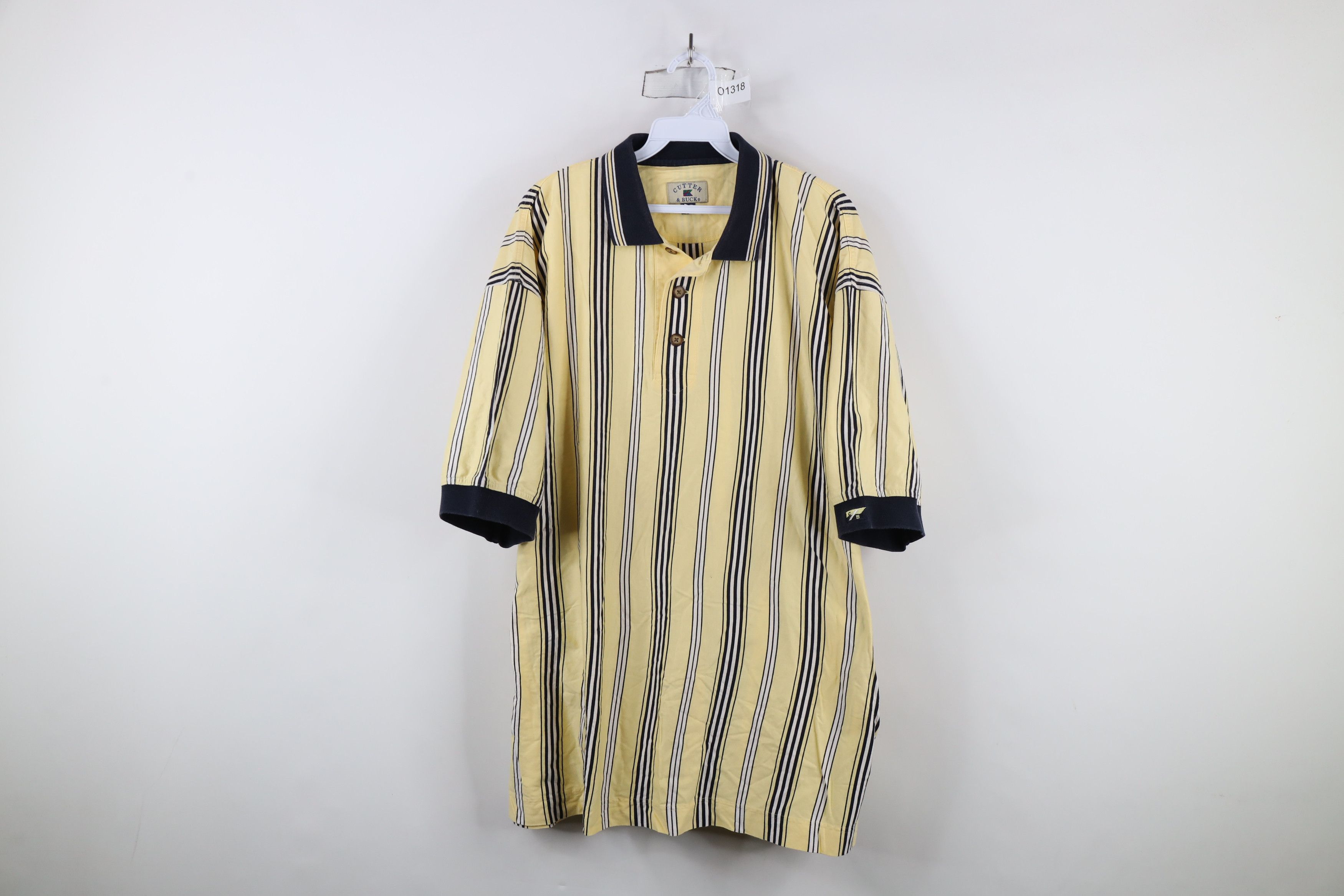 Vintage Vintage 90s Streetwear Block Short Sleeve Golf Polo Shirt Size US XL / EU 56 / 4 - 1 Thumbnail