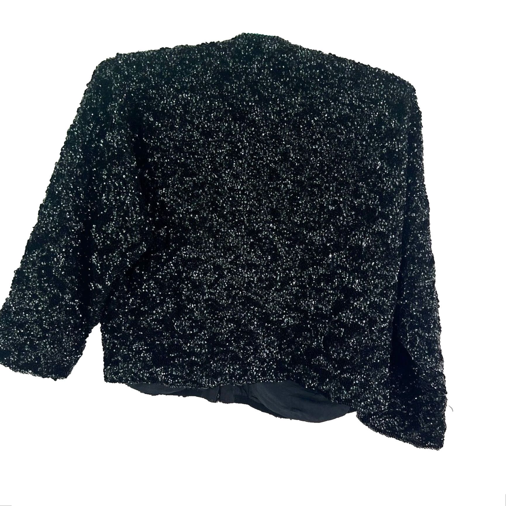 Vintage VTG 60's Sequin British Crown Top Womens Cardigan Colony of Hong Kong Size 42 L Size L / US 10 / IT 46 - 7 Thumbnail