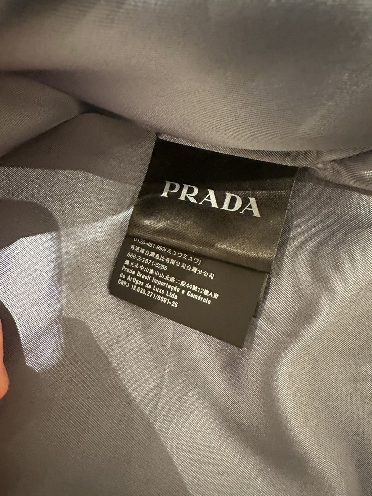 Prada Lambskin 2019 Leather Denim Jacket Size US M / EU 48-50 / 2 - 4 Thumbnail