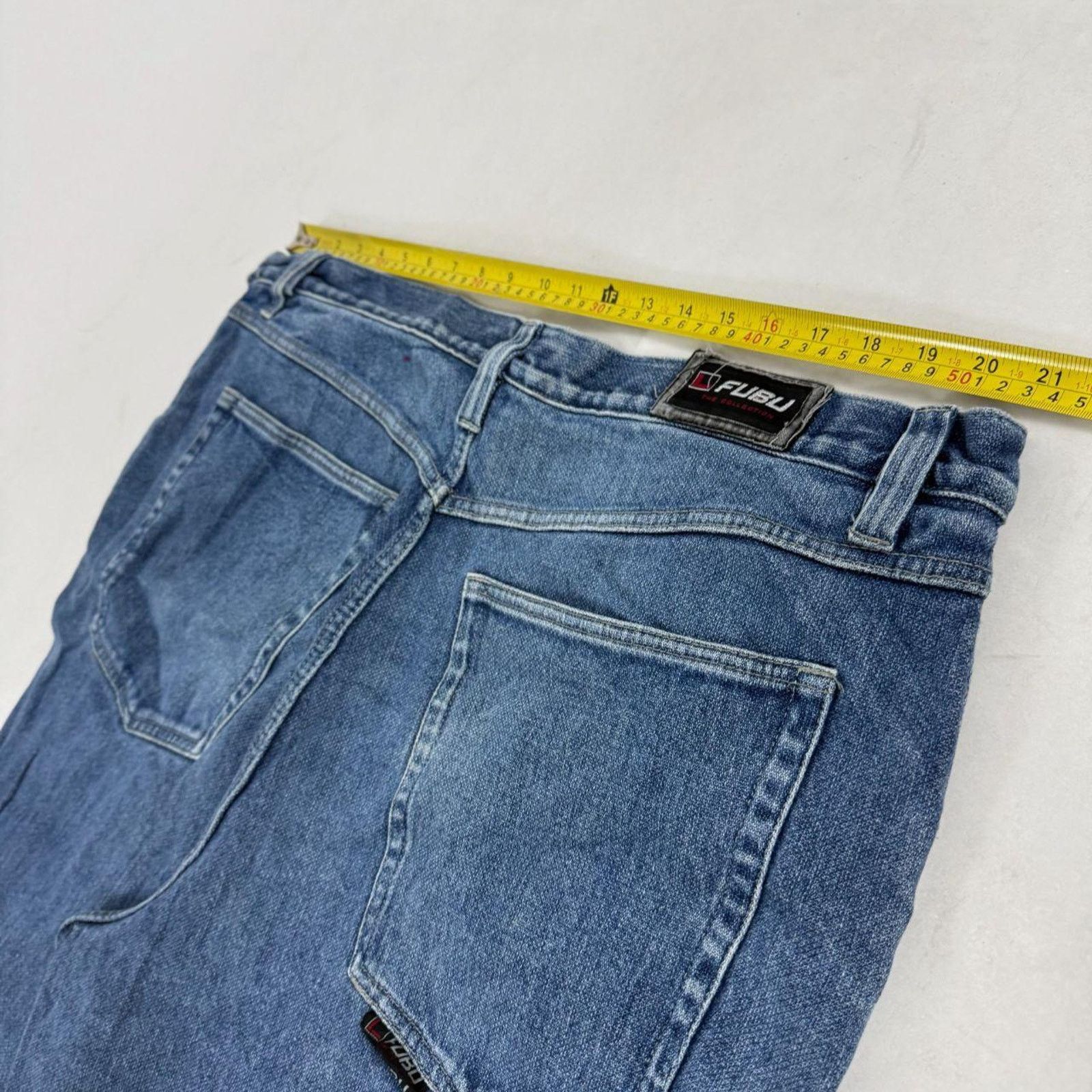 Fubu × JNCO × Vintage Vintage fubu y2k grunge baggy wide leg faded archive jeans Size US 42 / EU 58 - 5 Thumbnail