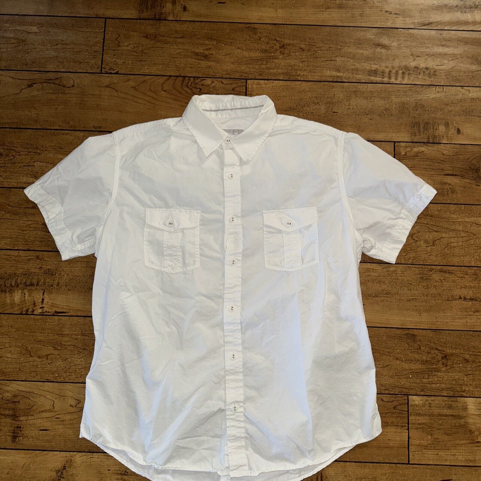 Japanese Brand Utility Skateboarding Shirt White Large 22x27 Size US L / EU 52-54 / 3 - 1 Thumbnail