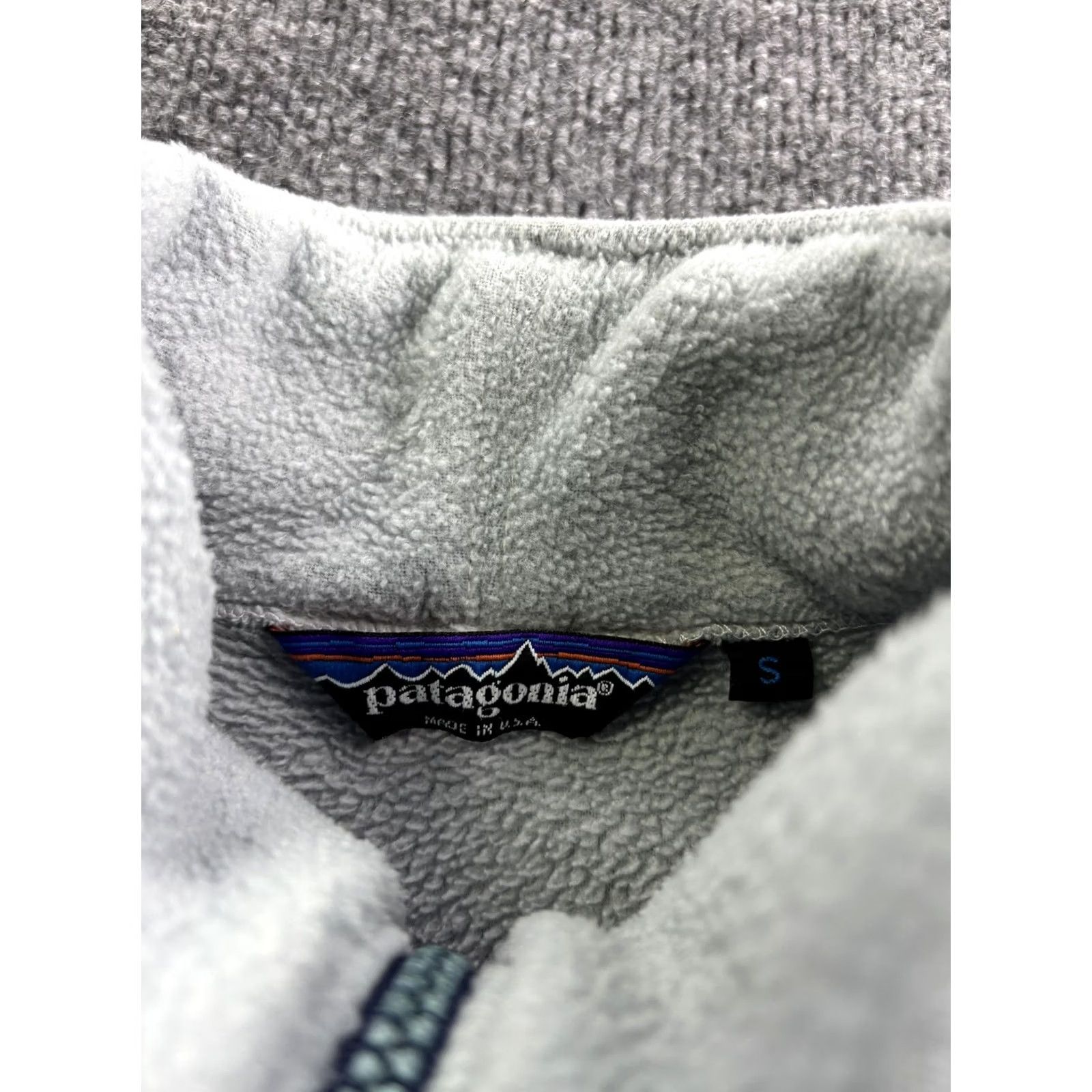 Patagonia VINTAGE Patagonia Jacket Gray Small Full Zip Pile Fleece Bomber USA Made Pocket Zippered Pockets Winter Mens Short 80s Size US S / EU 44-46 / 1 - 2 Thumbnail