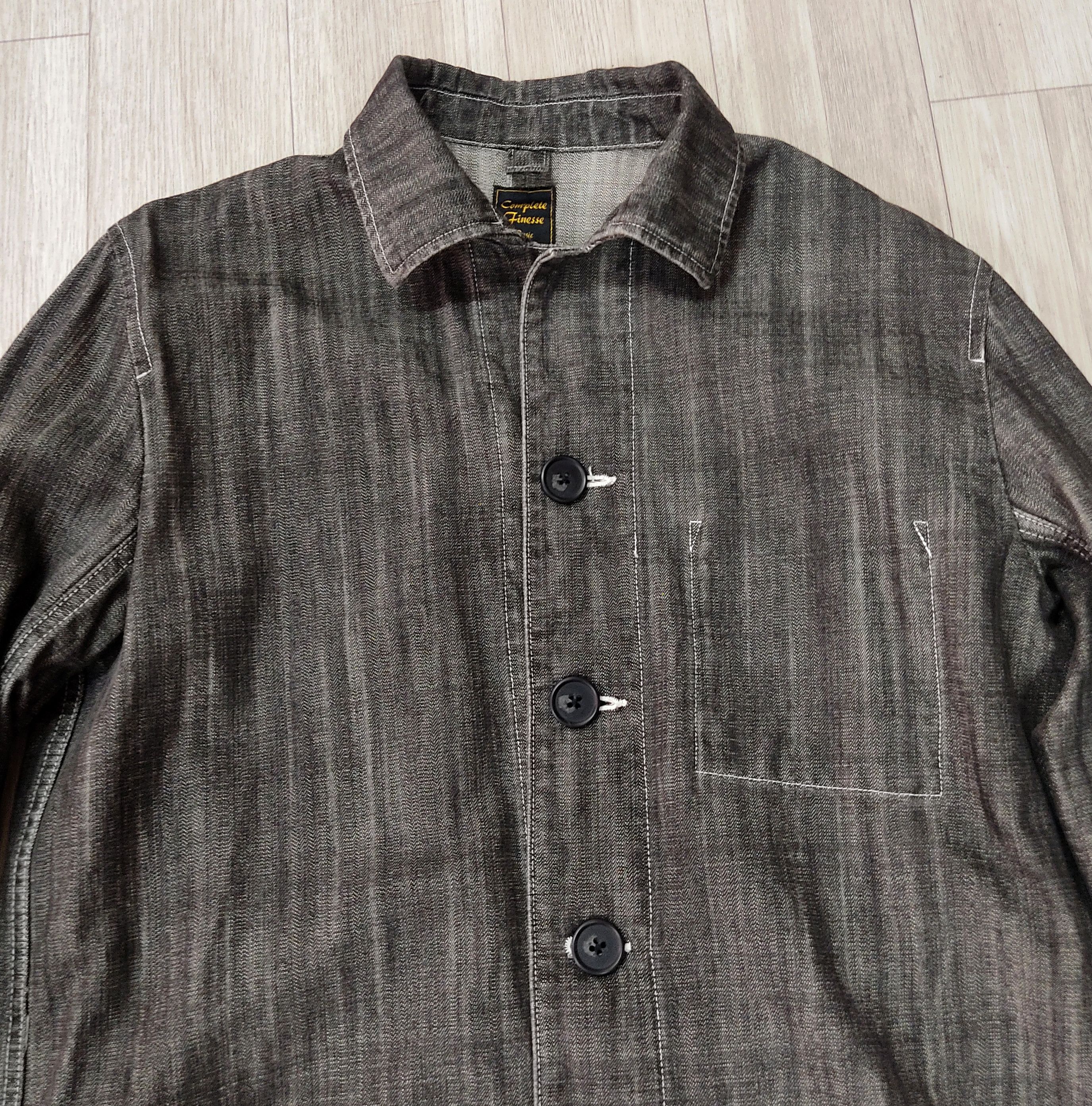 GOODENOUGH Rare! Complete Finesse by Fujiwara: Long Denim Chore Jacket Size US M / EU 48-50 / 2 - 6 Thumbnail
