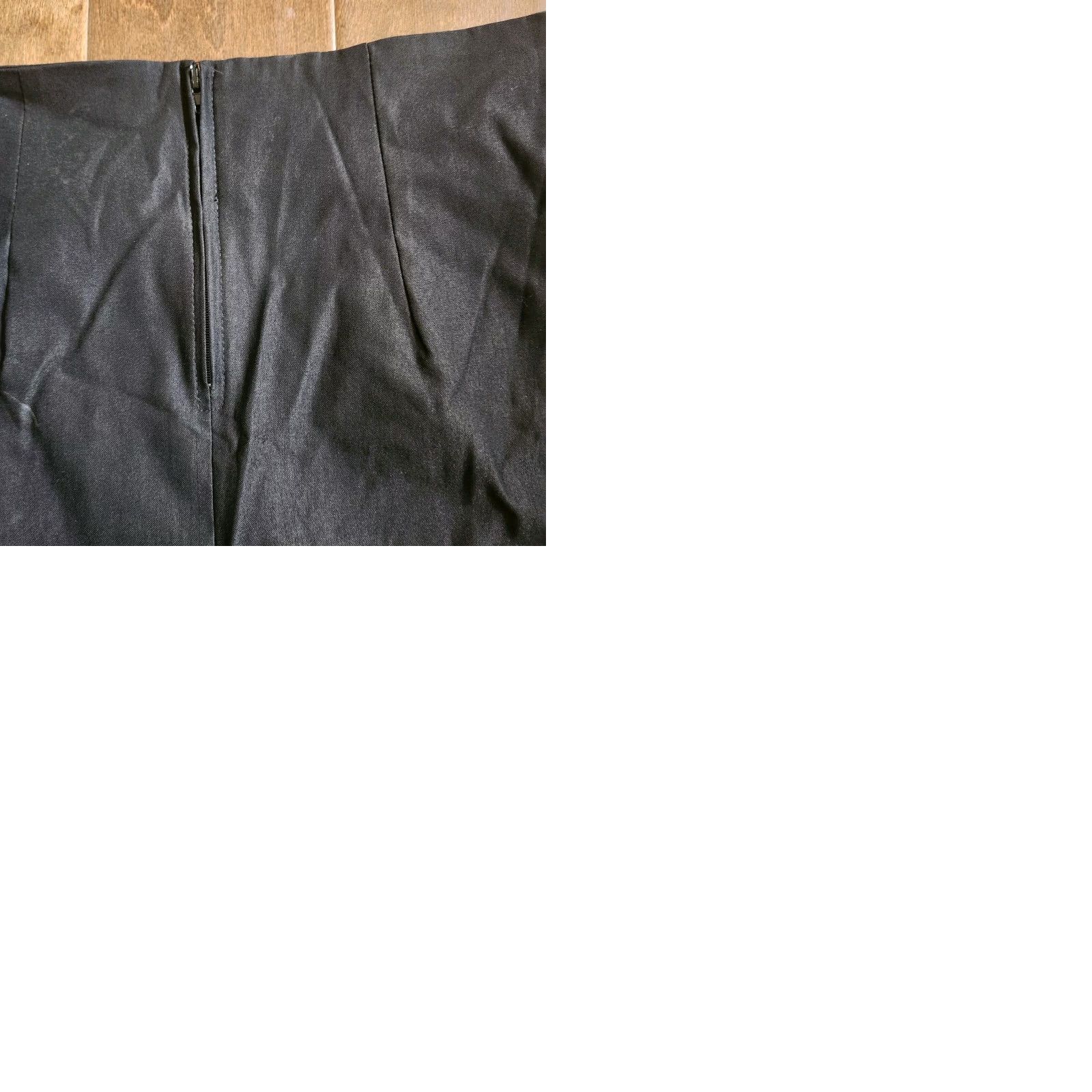 Vintage Windsor Skirt Black Solid Zip Short Straight & Pencil Women S Short Length Spring Summer Fall United States Size 28" / US 6 / IT 42 - 9 Thumbnail