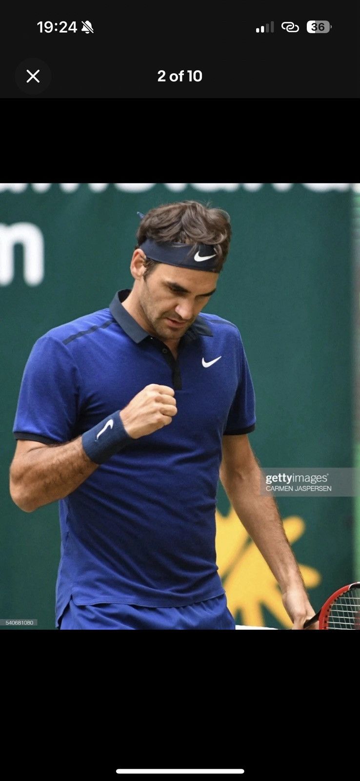 Nike Nike Roger Federer RF 2016 French Open Tennis Polo Shirt Size US S / EU 44-46 / 1 - 4 Thumbnail