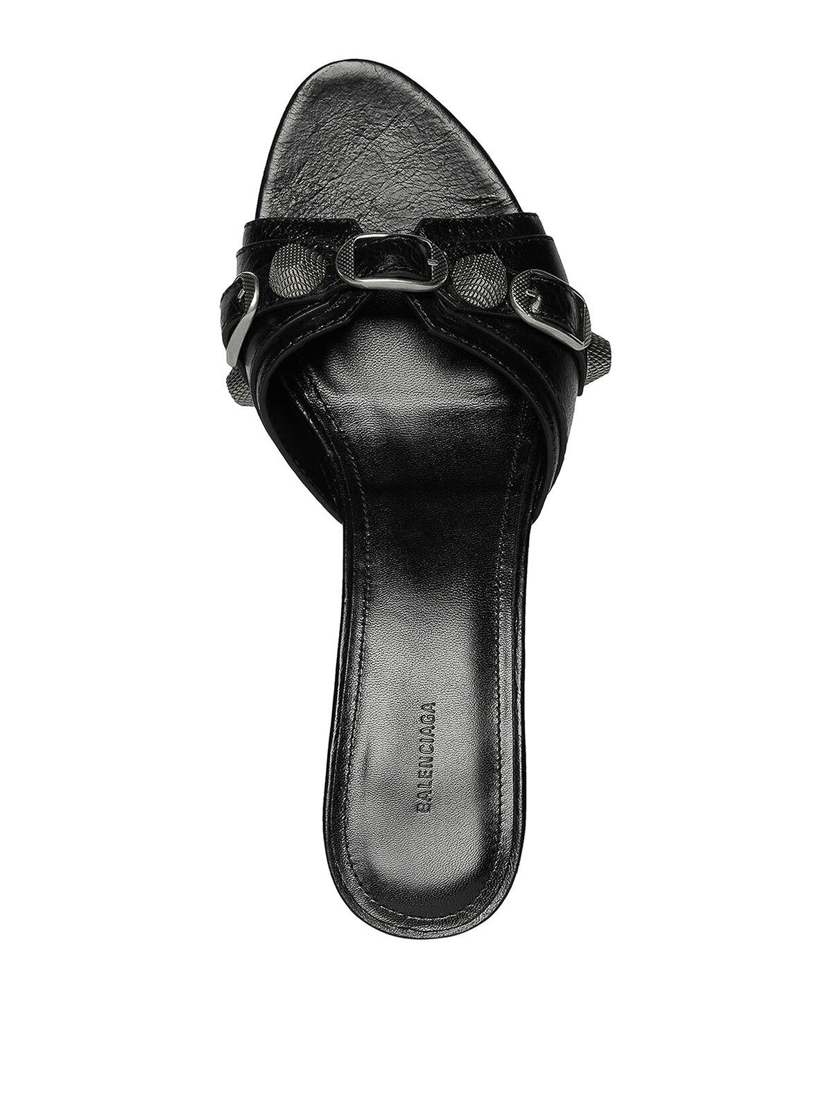 Balenciaga o1la1rc1a0425 Cagole 50mm Sandals in Black Size US 9 / IT 39 - 4 Thumbnail