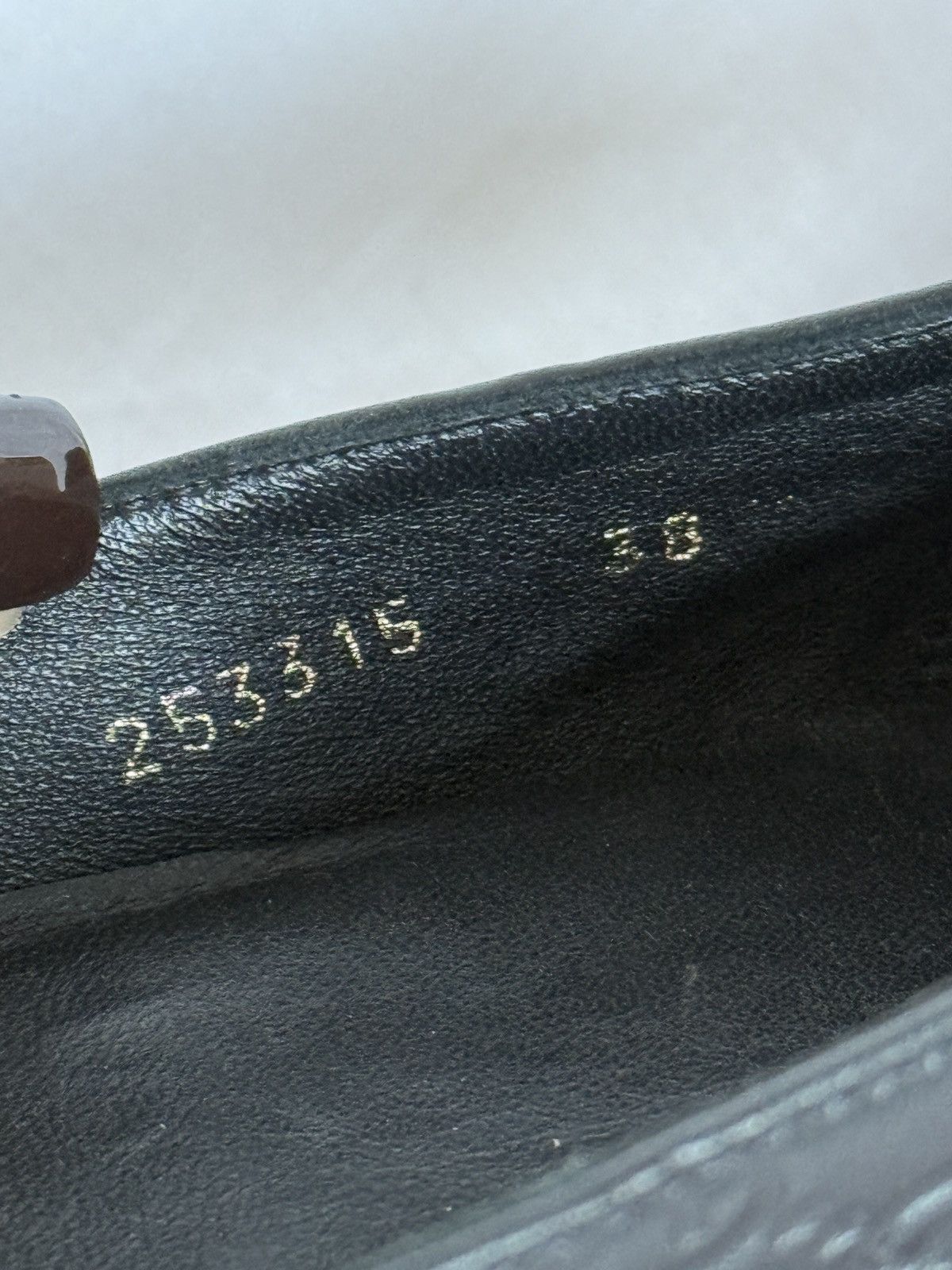 Gucci Gucci Black Leather Monogram Web Ballet Flats Size US 8 / IT 38 - 7 Thumbnail