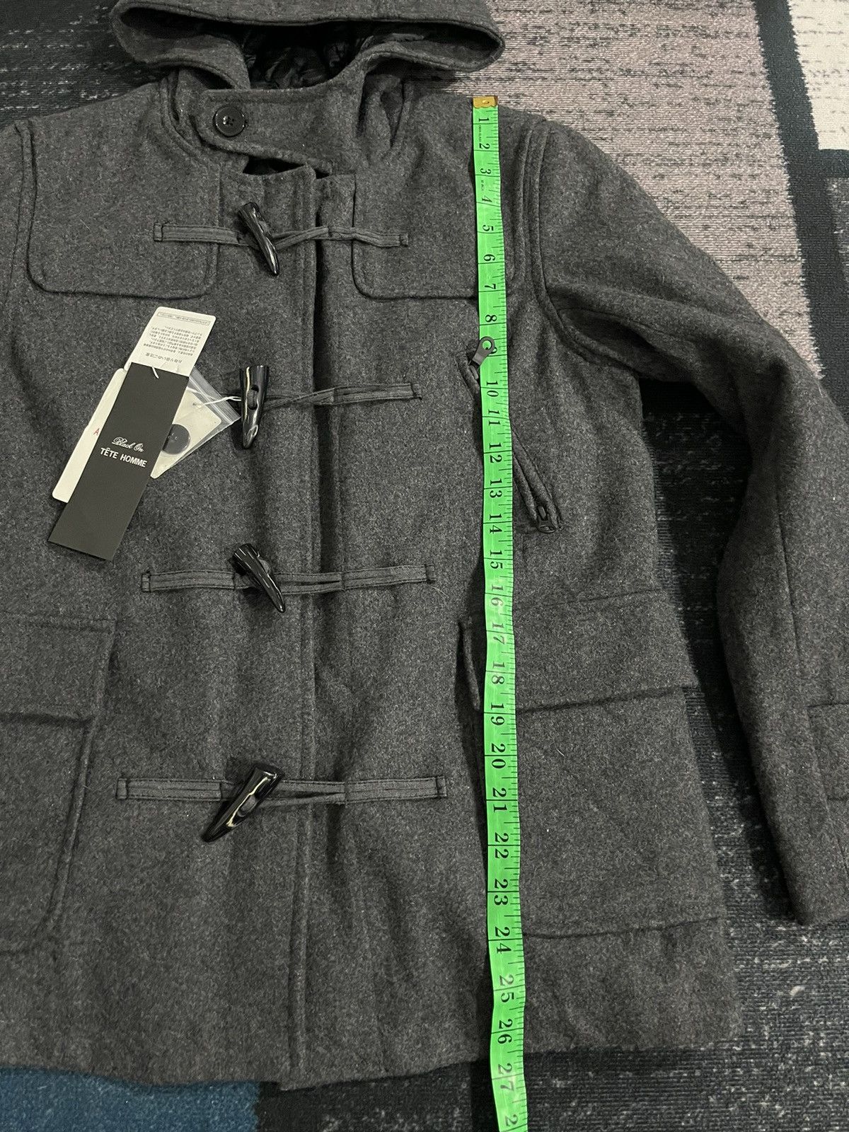 Issey Miyake Tete Homme Issey Miyake Duffle Wool Hoodie Jacket Size US M / EU 48-50 / 2 - 17 Thumbnail