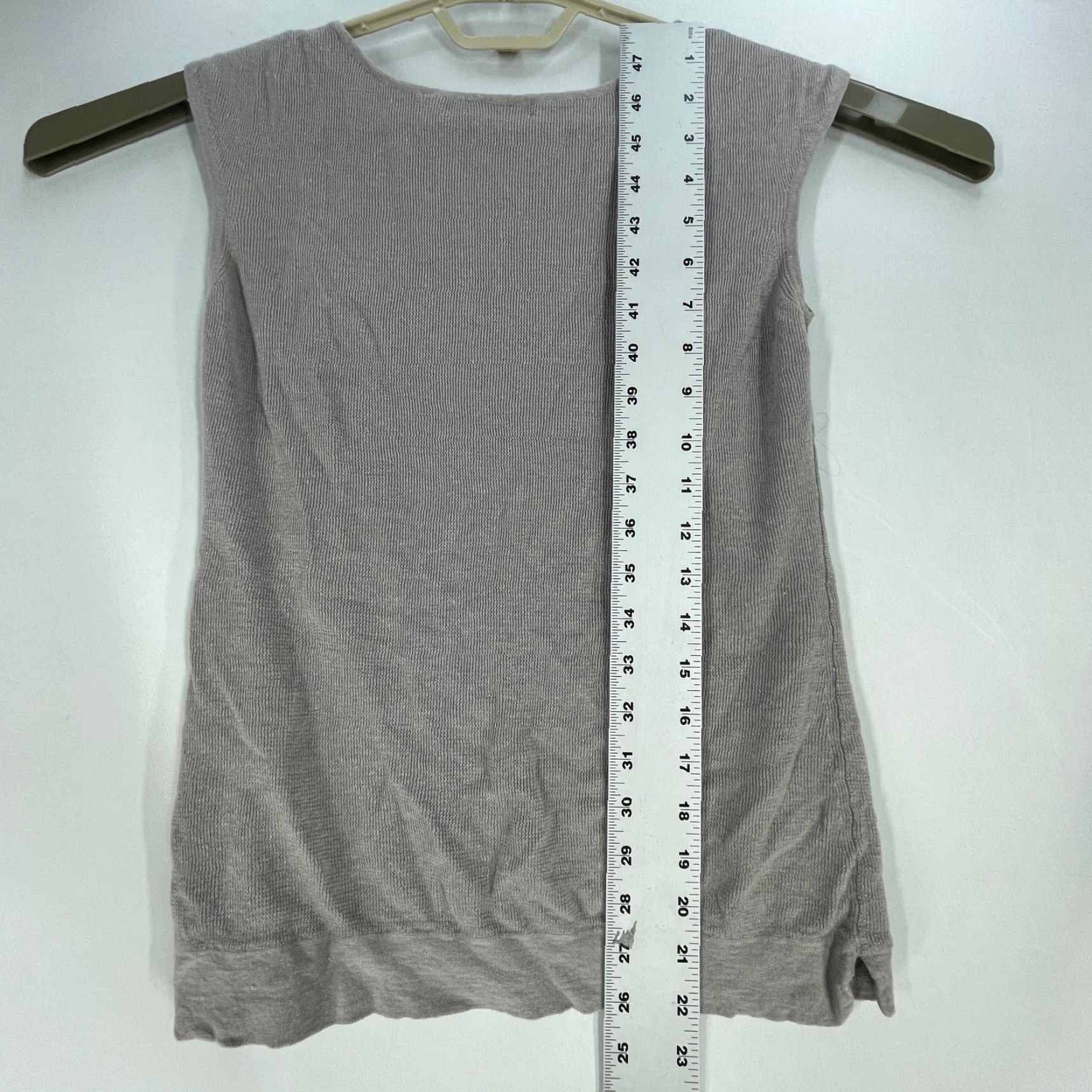 NIC+ZOE NIC ZOE Top Womens M Gray Green Linen Cotton Modal Sleeveless Tank Y2K Fairy Bohemian Casual Streetwear Womens Size M / US 6-8 / IT 42-44 - 6 Thumbnail