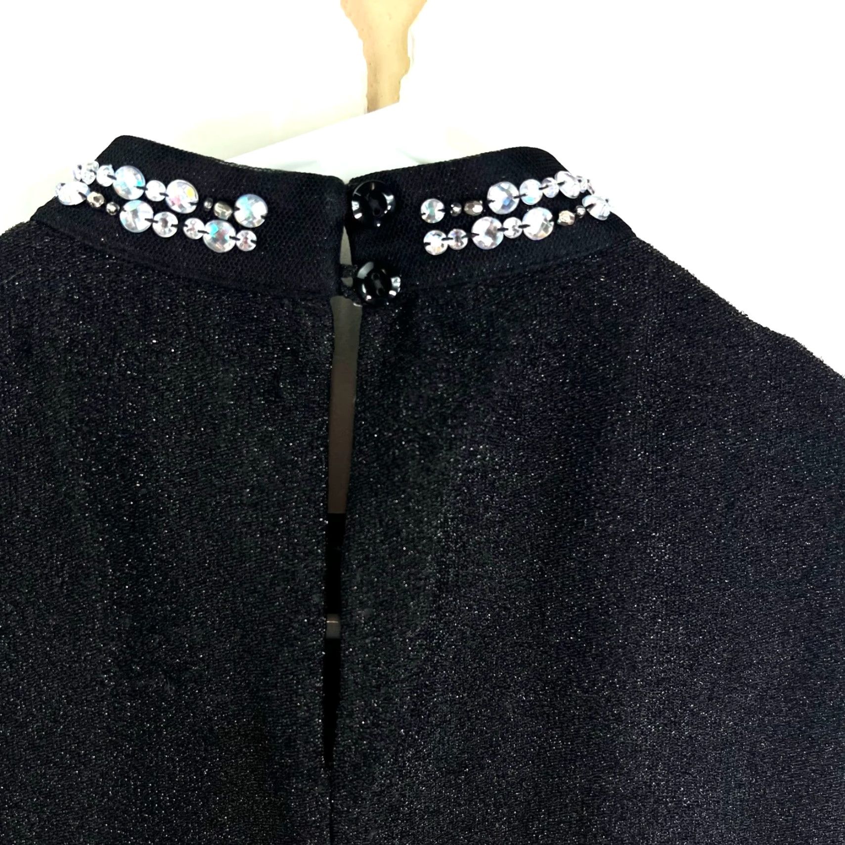 Vintage California Dress Women Sleeveless Jeweled Black Sheath Size 6 Formal Cocktail Womens Size M / US 6-8 / IT 42-44 - 5 Thumbnail