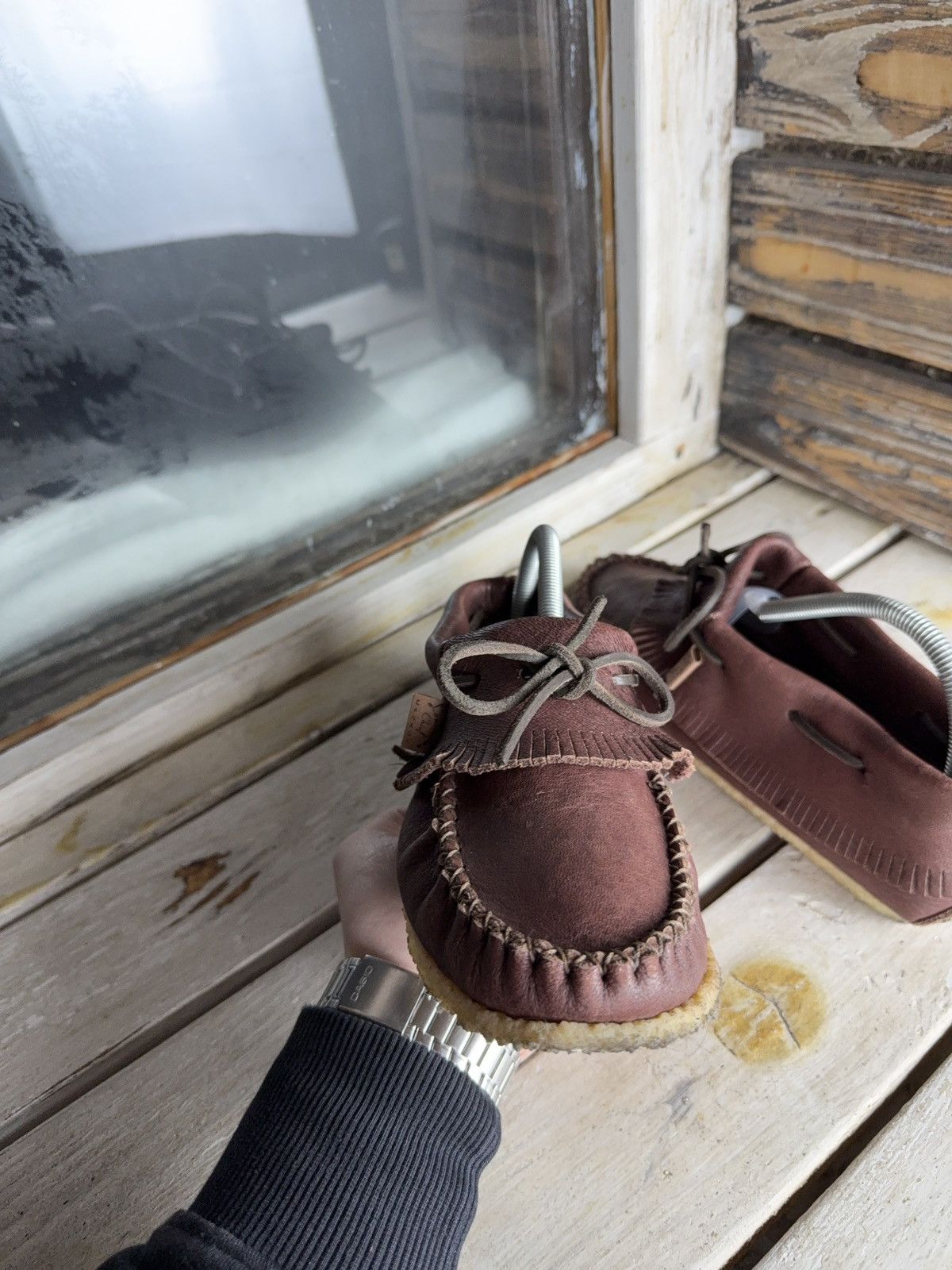 Japanese Brand Avant Garde Y2K Laurentian Chief Leather Moccasins Canada Size US 8 / EU 41 - 4 Thumbnail