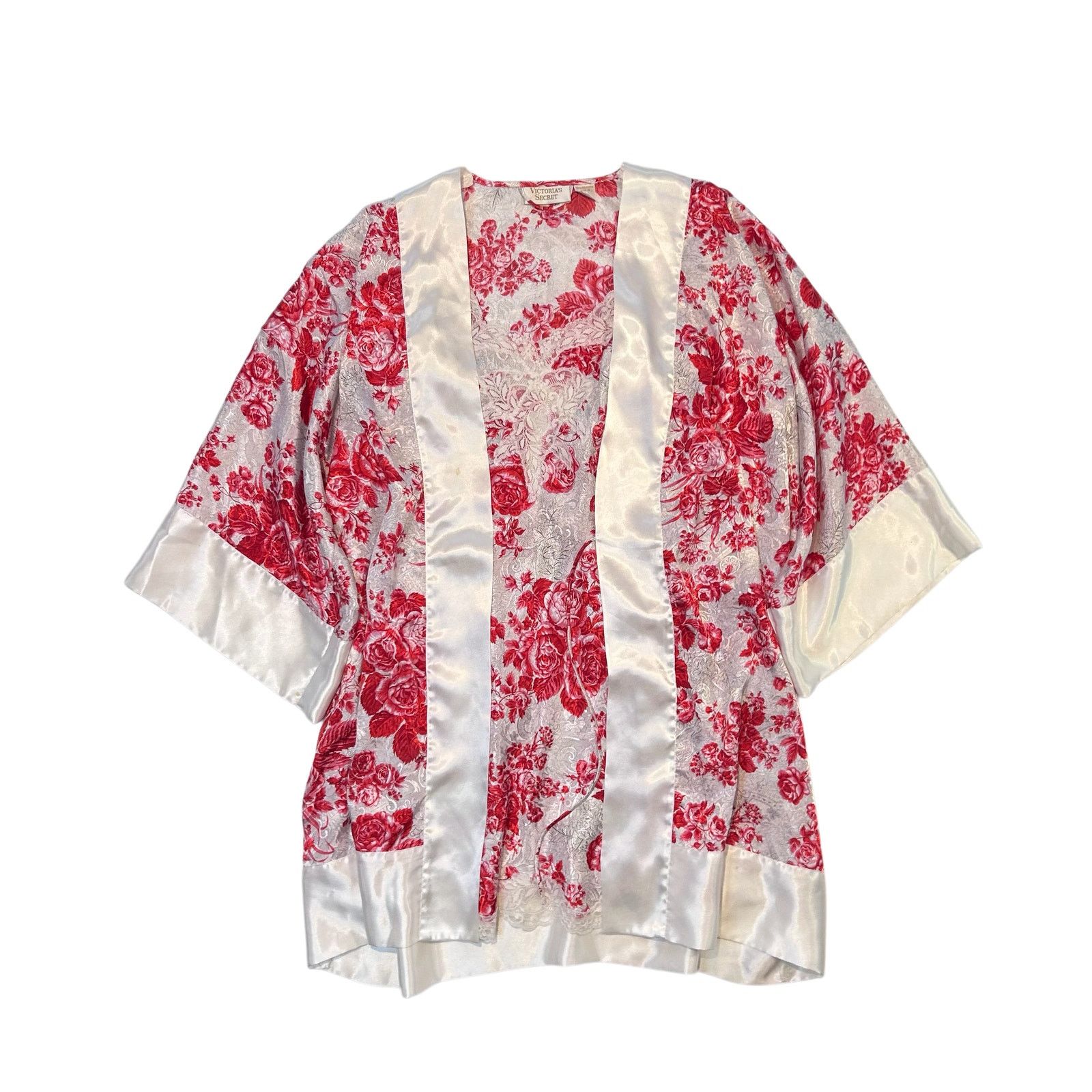 Victoria's Secret Vintage 90s Victoria’s Secret Floral Robe & Slip Dress Set M Size M / US 6-8 / IT 42-44 - 4 Thumbnail