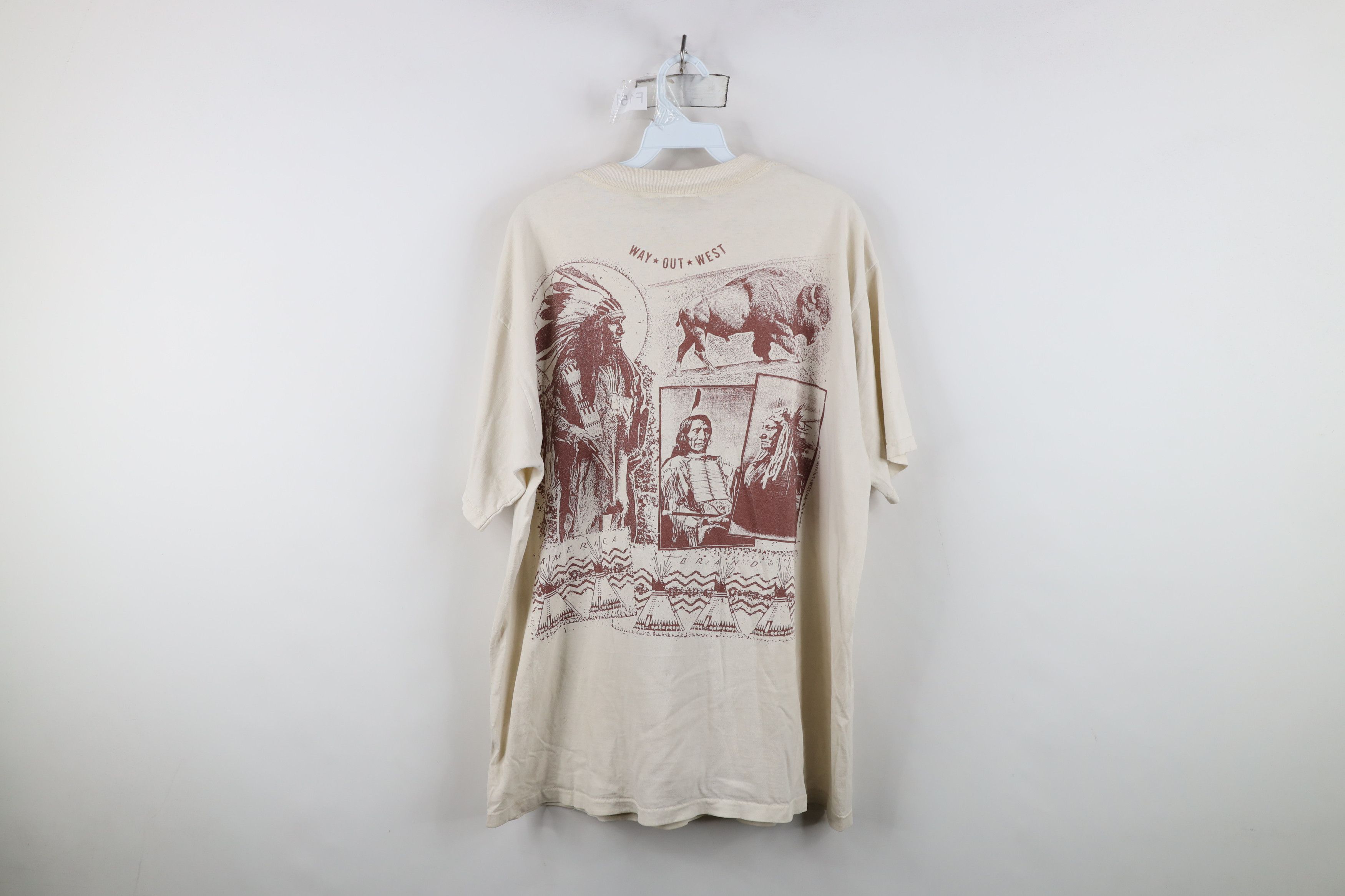 Vintage Vintage 90s Streetwear Indian All Over Print T-Shirt USA Size US XL / EU 56 / 4 - 14 Thumbnail