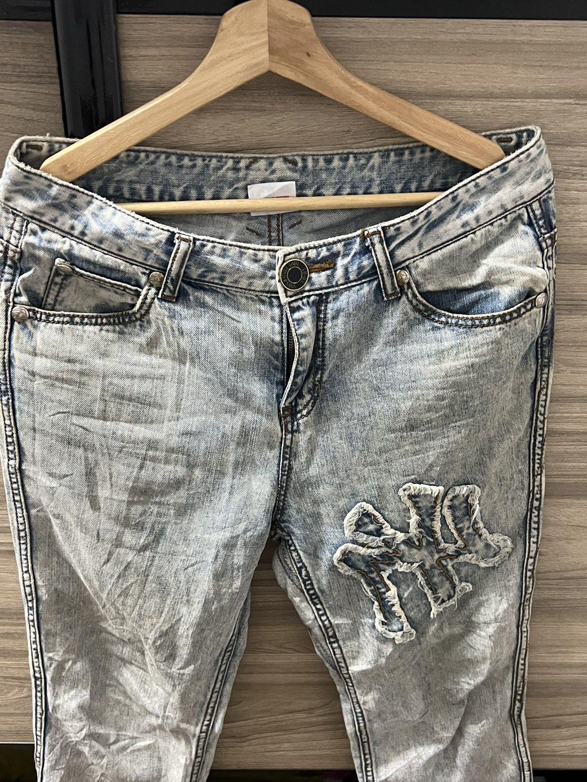 MLB × Vintage Classic jeans MLB New York Yankee pants LB 03 Size US 32 / EU 48 - 2 Thumbnail