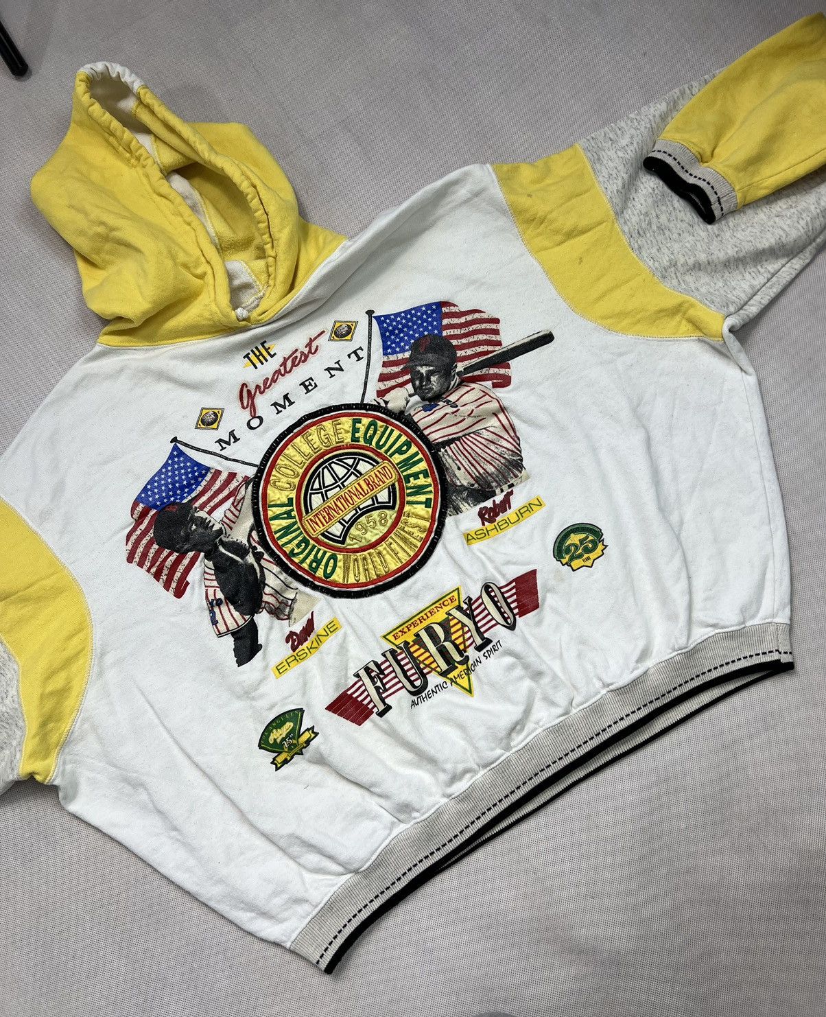Vintage Rare Hoodie American Baseball Erskine / Ashburn vintage 90’s Size US L / EU 52-54 / 3 - 4 Thumbnail