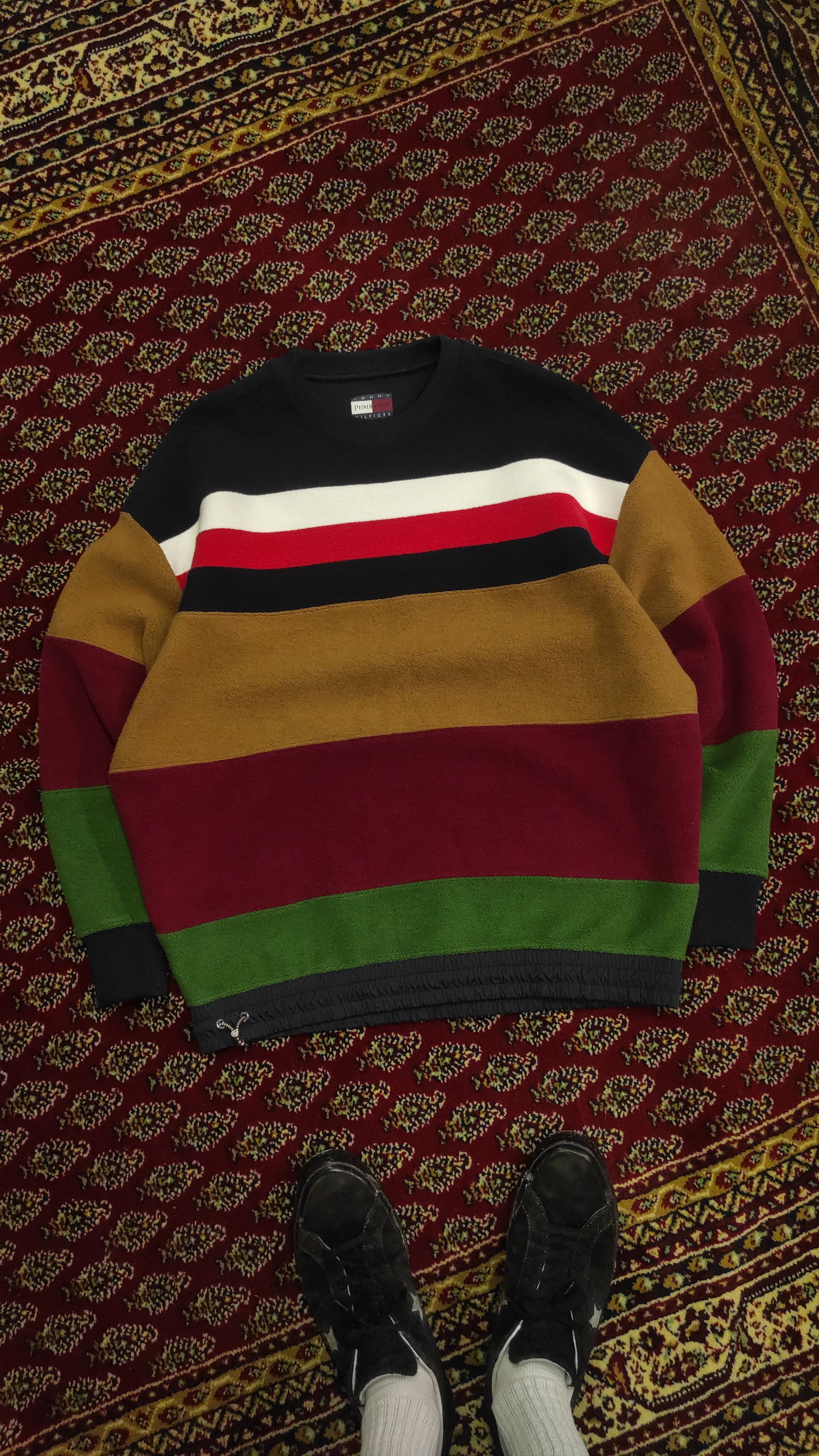 Pendleton × Tommy Hilfiger Tommy x Pendleton New York Stripe Oversized Sweatshirt Size US L / EU 52-54 / 3 - 1 Thumbnail