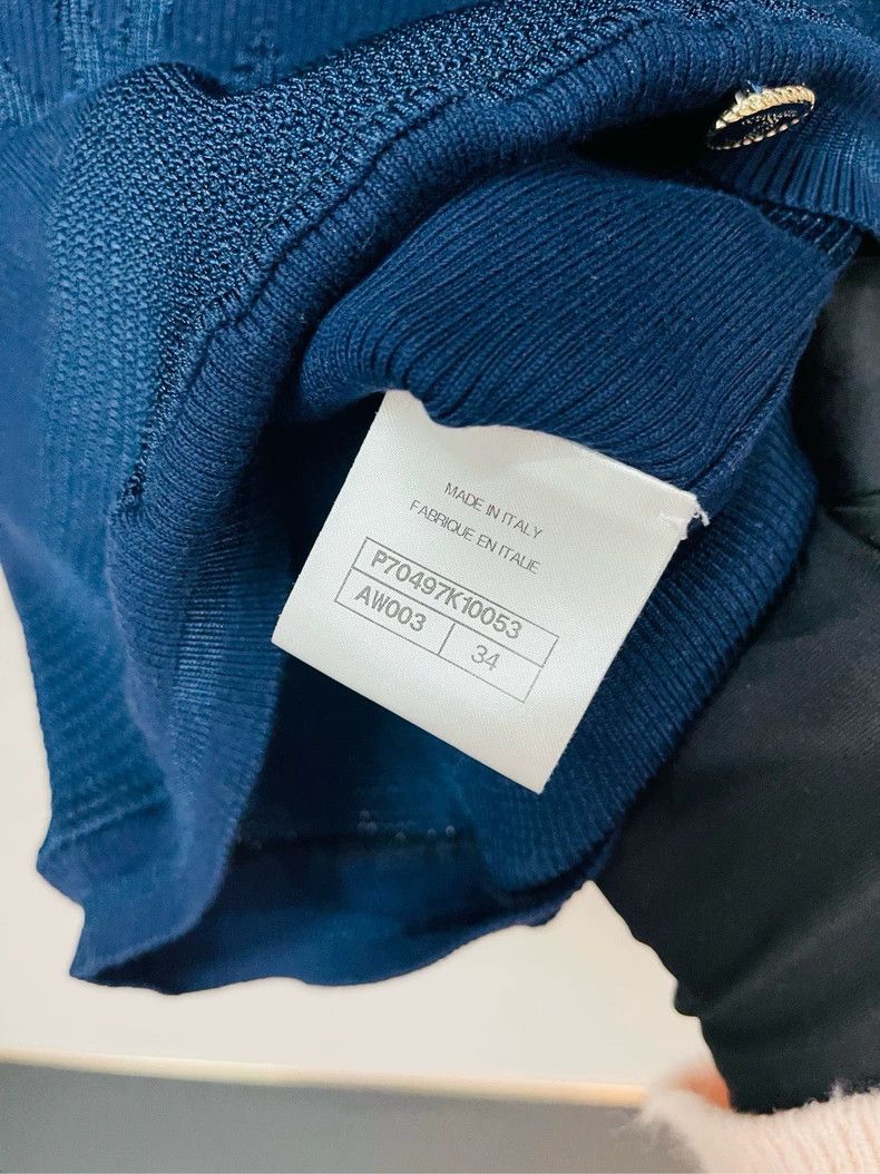 Chanel Chanel Dark blue logo elastic short sleeves 2504-Nextarrow Size XXS / US 00 / IT 34 - 3 Thumbnail