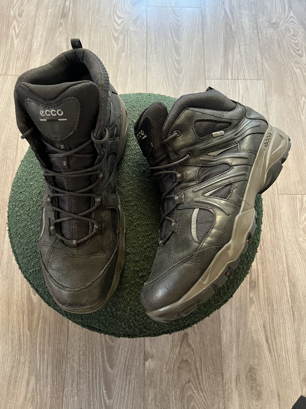 Ecco × Goretex ‼️Ecco Leather Gore-Tex GTX Waterproof Leather High Boots‼️ Size US 14 / EU 47 - 13 Thumbnail