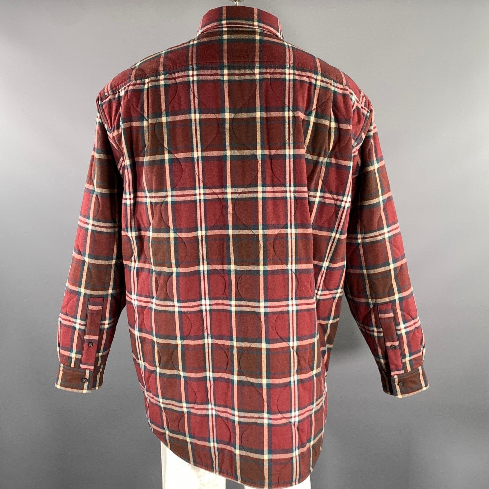 Acne Studios ACNE STUDIOS Size 42 Burgundy Plaid Cotton Poly Jacket Size US XS / EU 42 / 0 - 3 Thumbnail