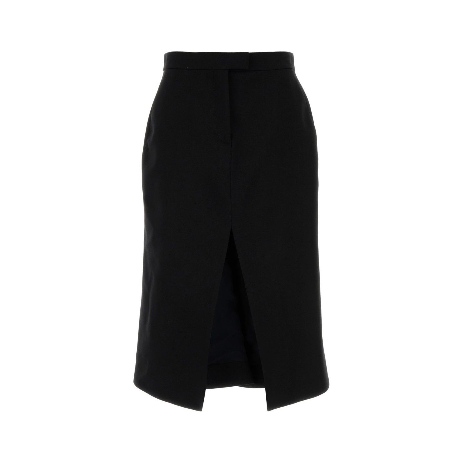 Alexander McQueen ALEXANDER MCQUEEN Black Stretch Wool Skirt New & Authentic ( Size 27" / US 4 / IT 40 - 1 Thumbnail