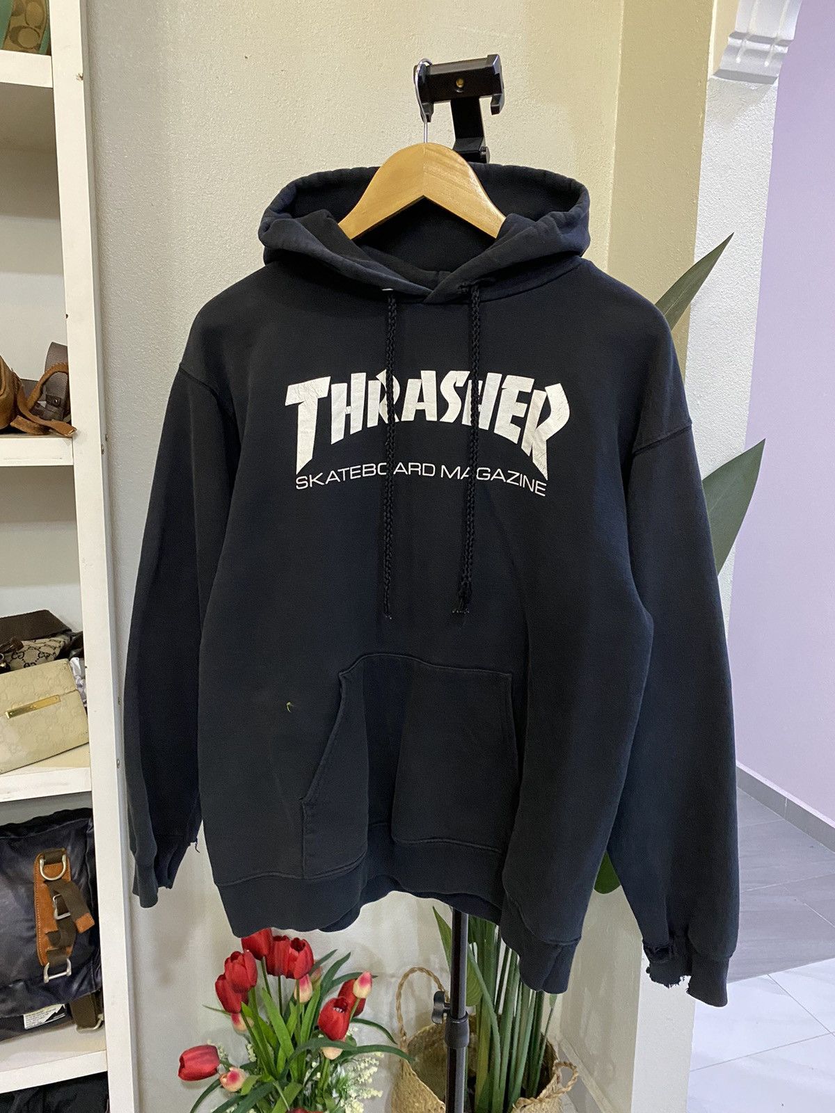 Thrasher × Vintage Vintage Thrasher Black Hoodie Size US S / EU 44-46 / 1 - 1 Thumbnail