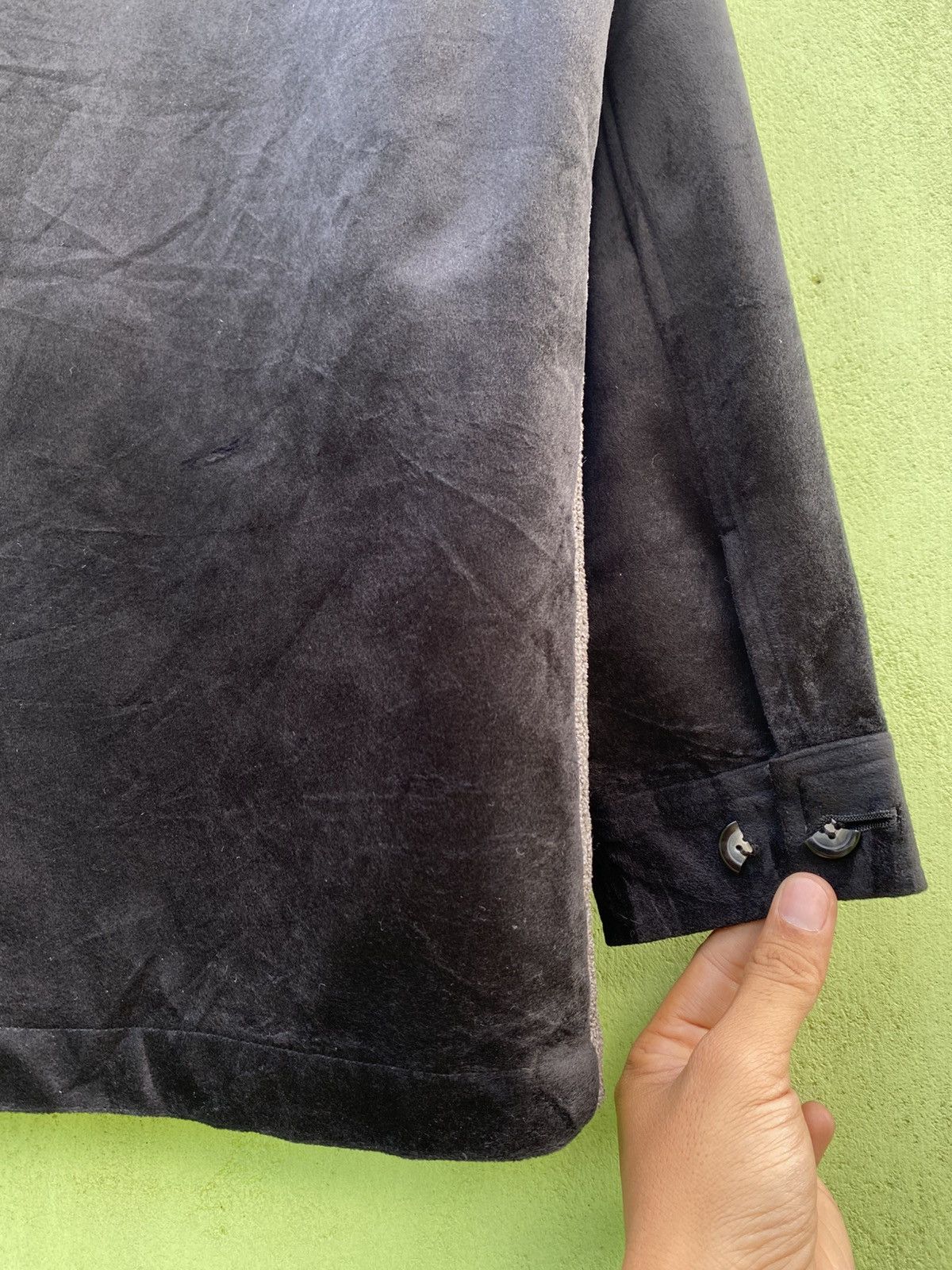 Japanese Brand Holiday in Tokyo Wool Blend Jacket Black/Grey Textured Panel Size US XL / EU 56 / 4 - 15 Thumbnail