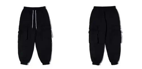 Japanese Brand 20AW Indigo Union Japan Black Pockets Minimal Pants Size US 33 - 2 Thumbnail