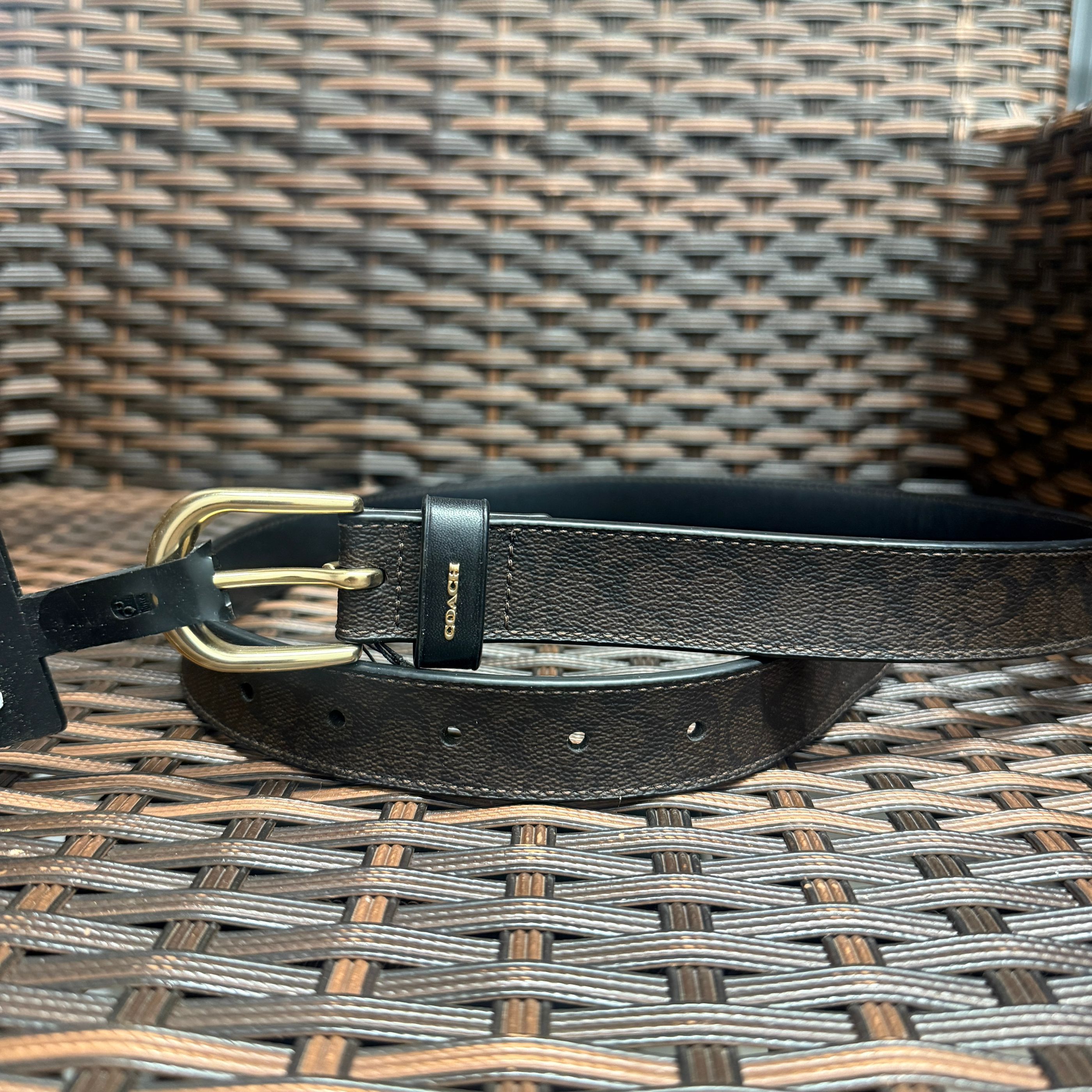 Coach classic canvas belt Coach Classic Belt in Signature Canvas – Club de Mode main image 4