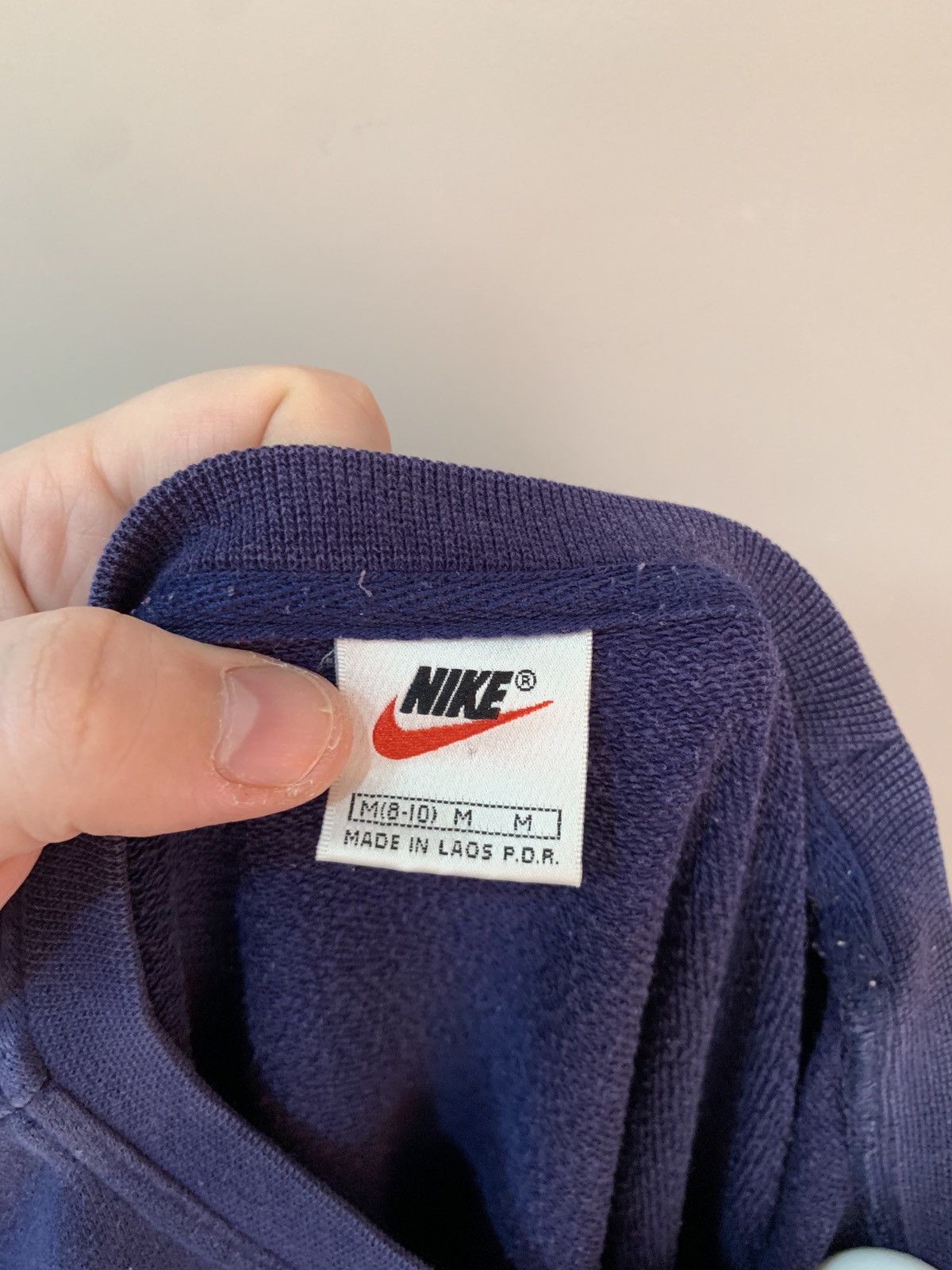 Vintage Womens Nike Vintage 90s Swoosh Sweatshirt Retro Size M Size M / US 6-8 / IT 42-44 - 10 Thumbnail