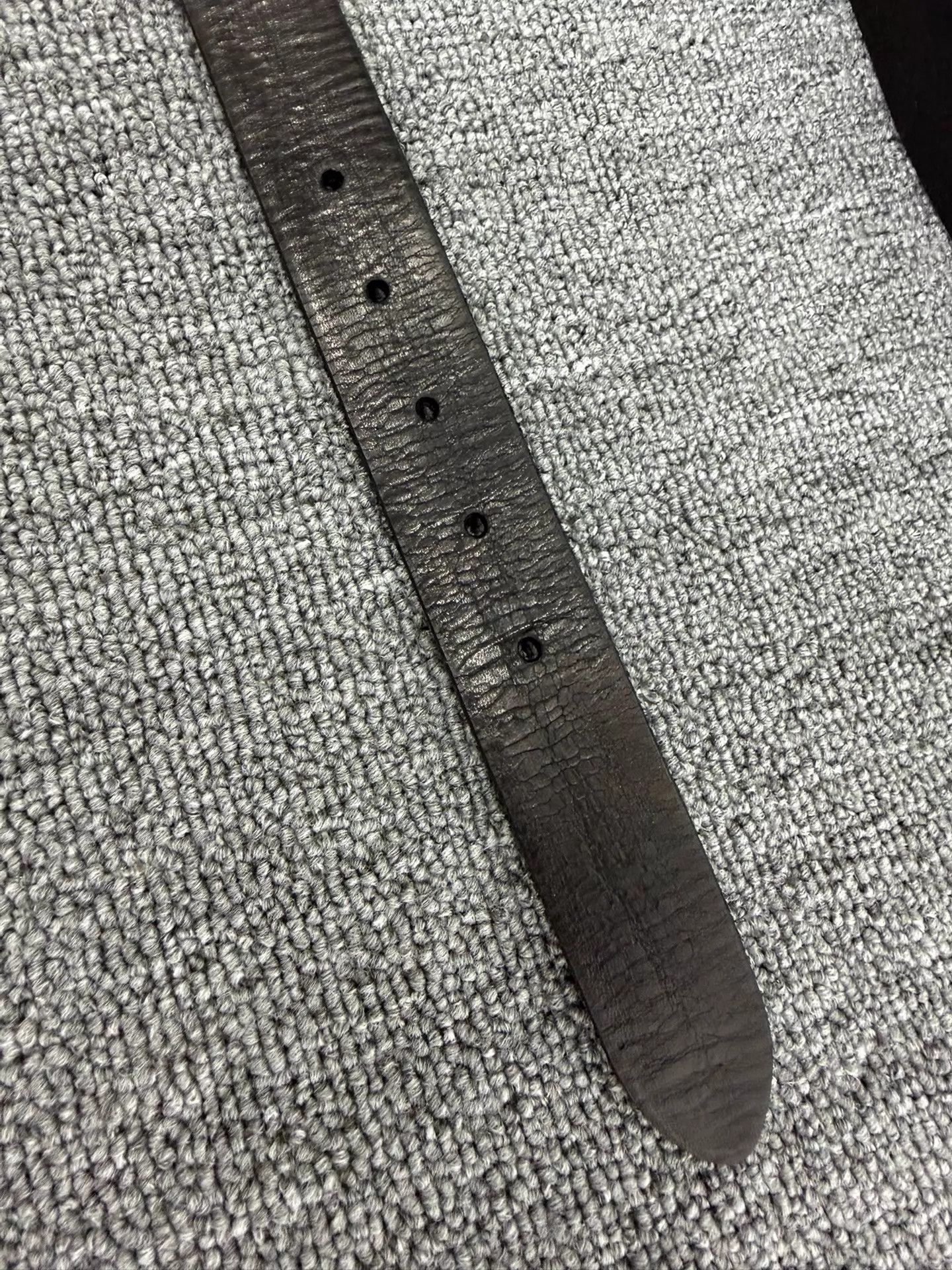 Saint Laurent Paris SLP 16FW Hedi Axe Buckle Crinkle Calf Belt 90cm BG Size ONE SIZE - 4 Thumbnail