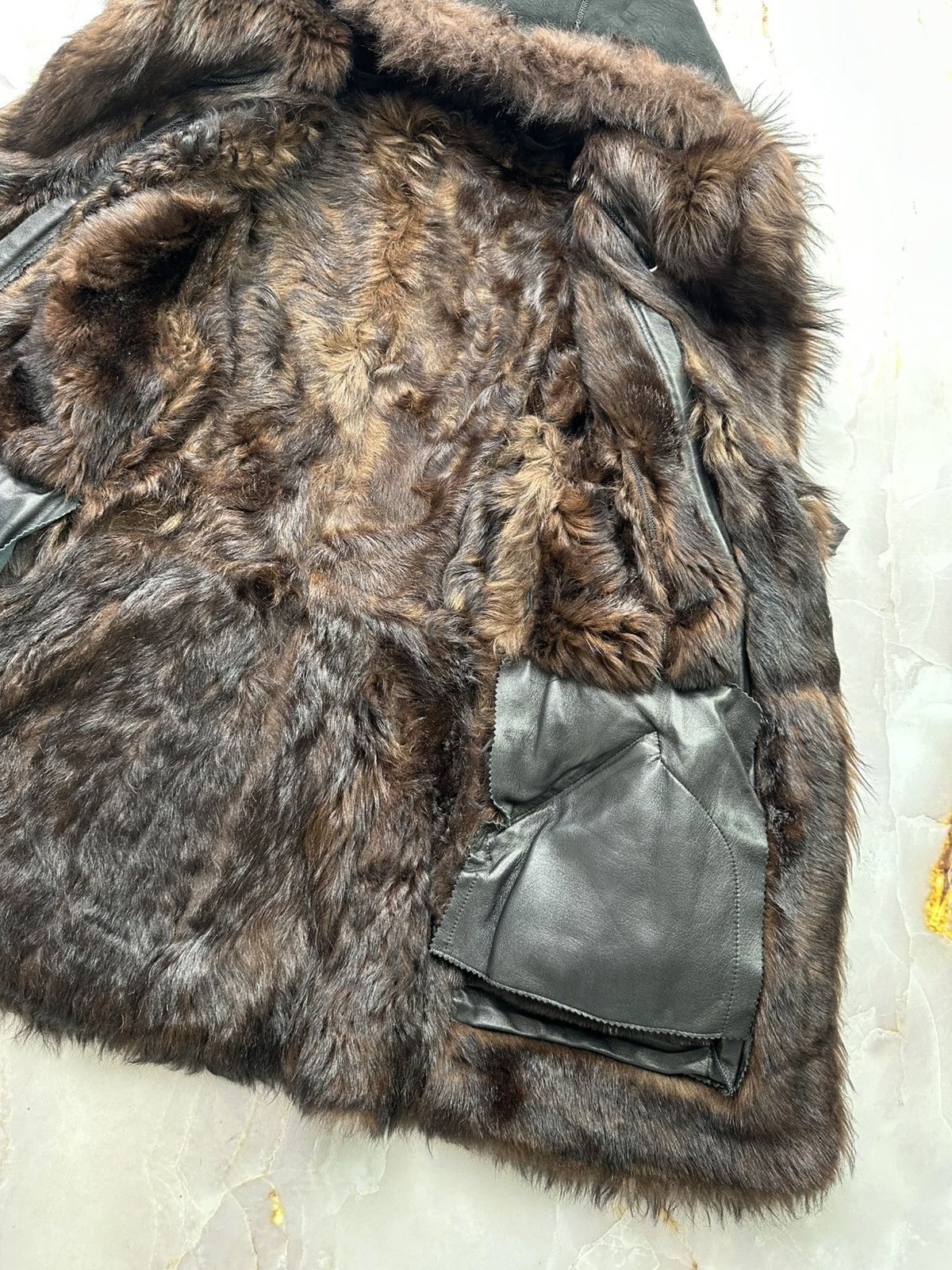 Japanese Brand Vintage Sheepskin Coat (E1) Size M / US 6-8 / IT 42-44 - 7 Thumbnail