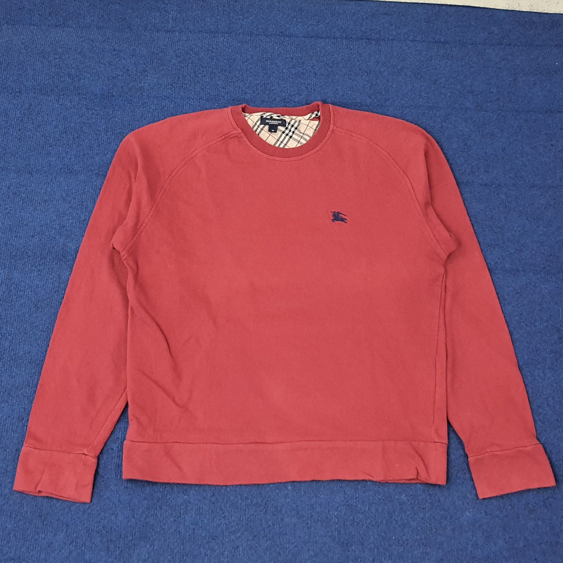 Burberry Vintage Burberry Nova Check Custom Logo Sweatshirt C257N24 Size US M / EU 48-50 / 2 - 3 Thumbnail