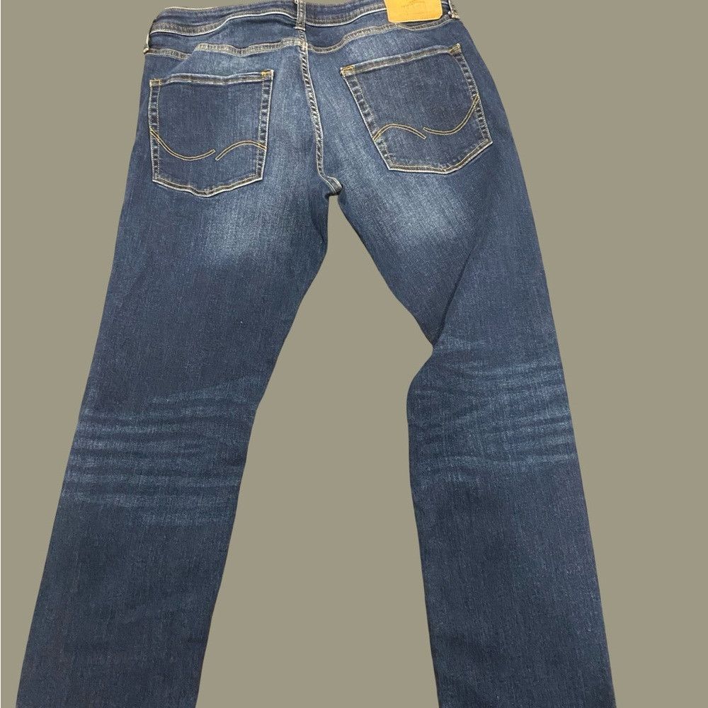 Jack & Jones Classic Blue Denim Jeans Size US 34 / EU 50 - 2 Thumbnail
