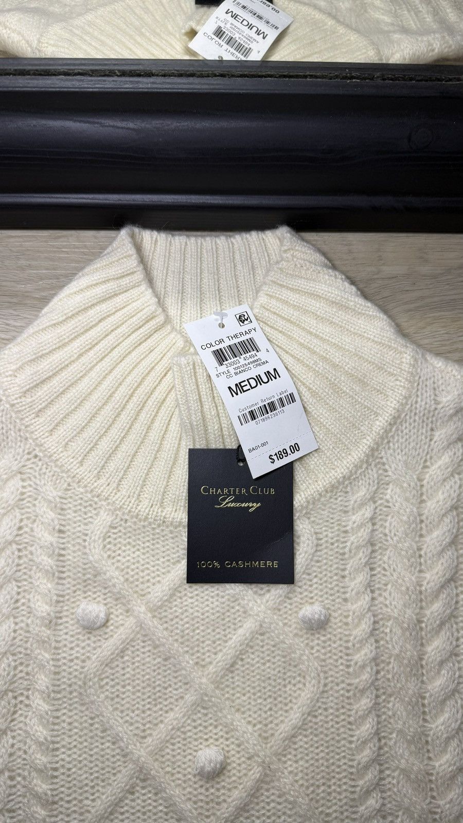 Charter Club NWT Y2K 2000s Women’s Charter Club Cashmere Sweater Vest Size M / US 6-8 / IT 42-44 - 3 Thumbnail