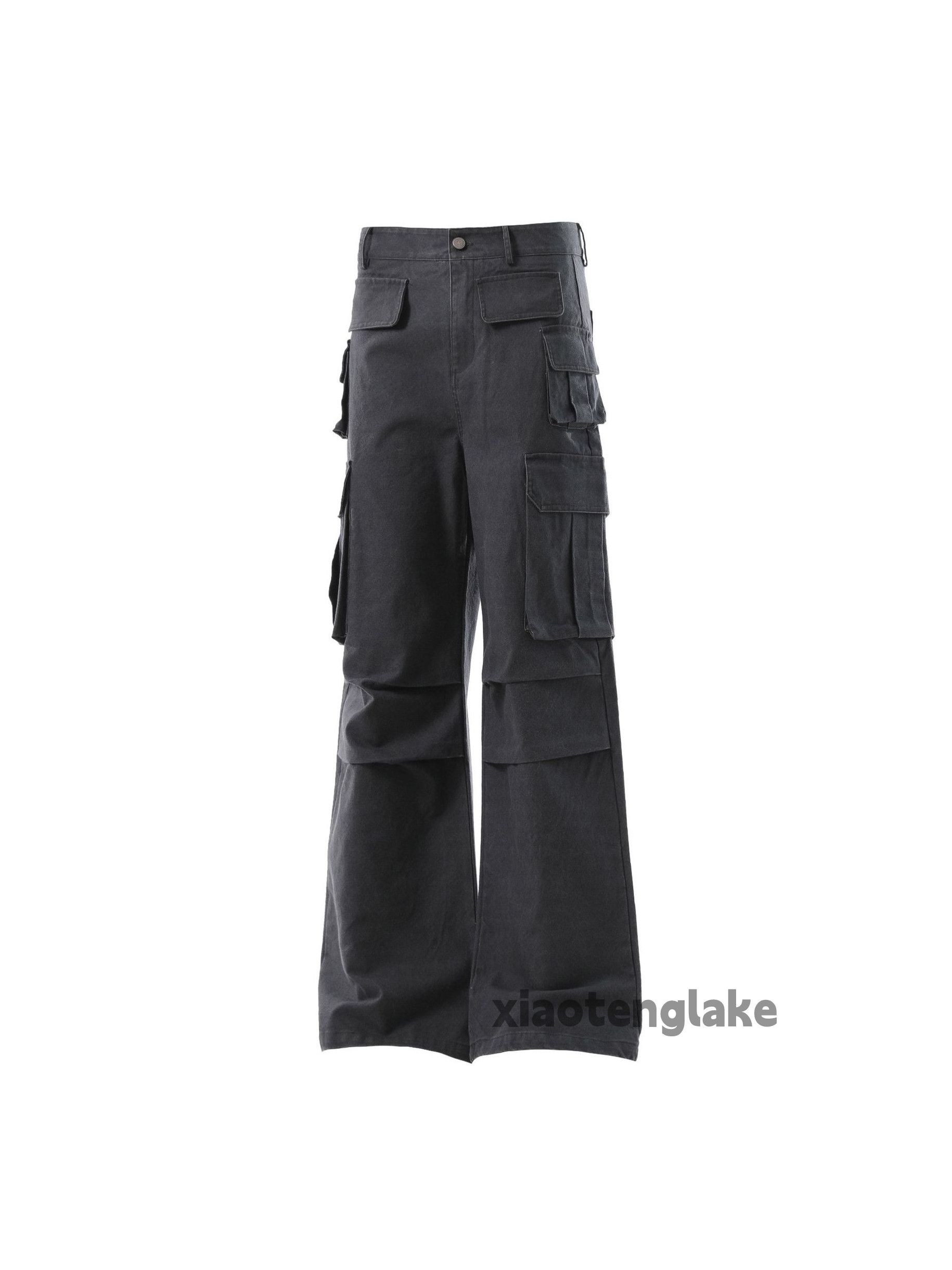 Vintage xz utility military outdoor loose baggy flared cargo pants Size US 33 - 3 Thumbnail