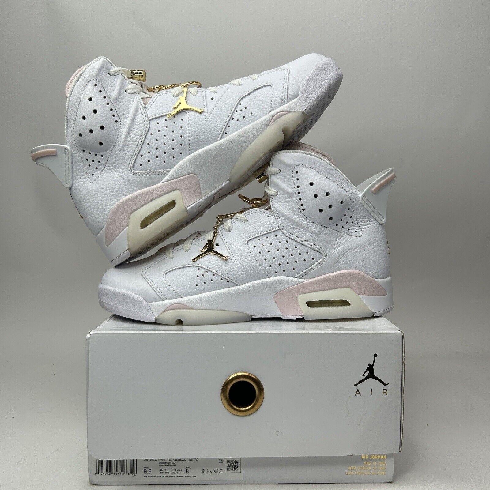 Nike Nike Air Jordan 6 Retro WMNS “Gold Hoops” 2023 Size US 9.5 / IT 39.5 - 3 Thumbnail